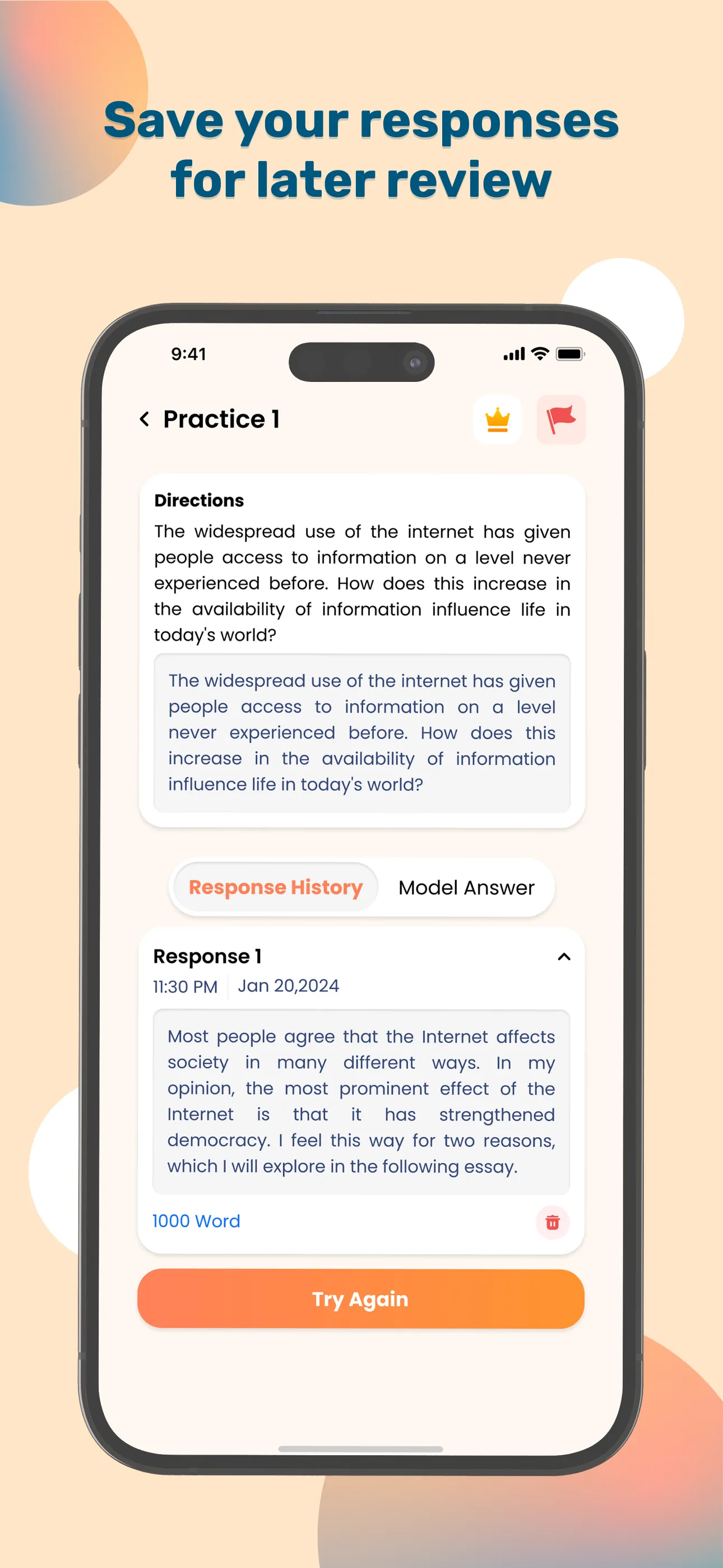 Practice for TOEFL® Test Pro iphone screenshot 6