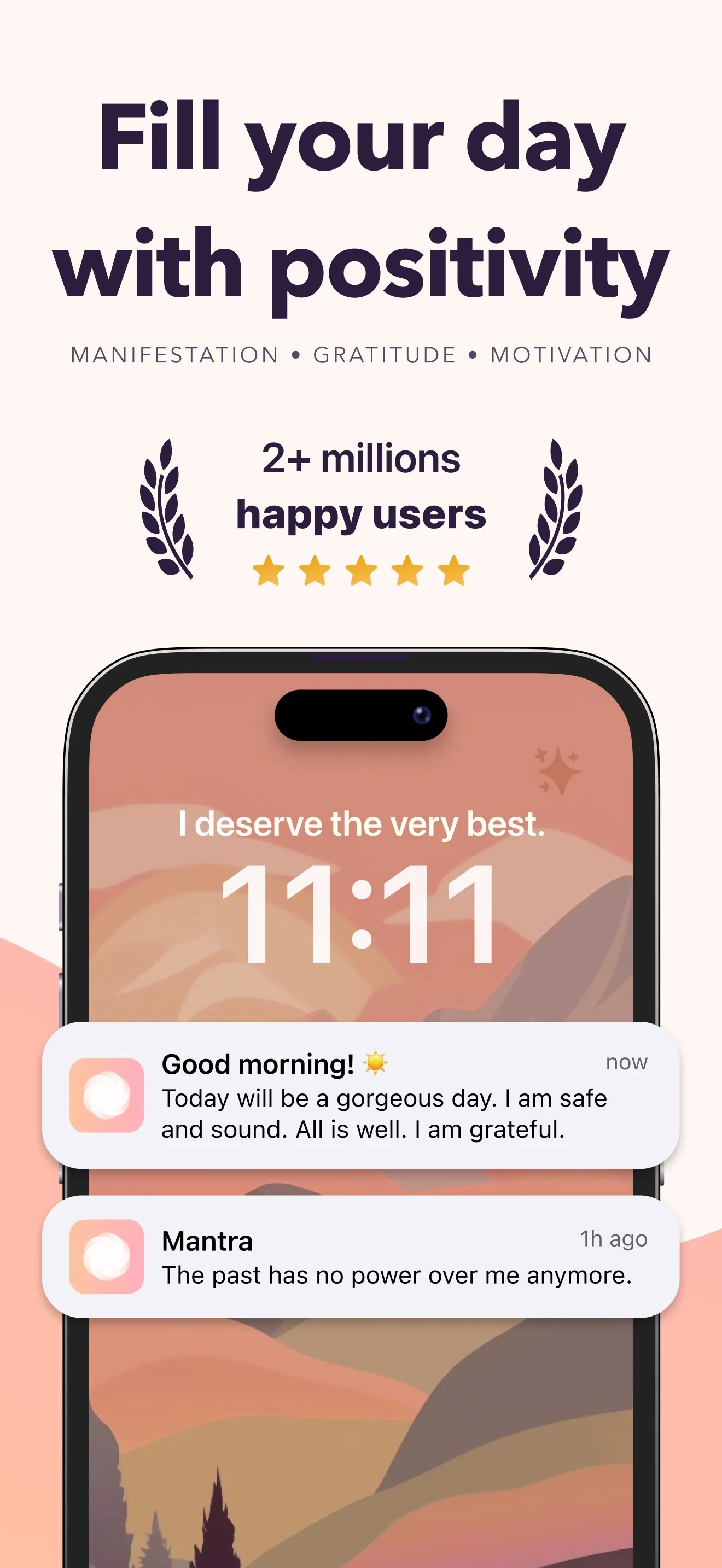 Mantra - Daily Affirmations iphone screenshot 1