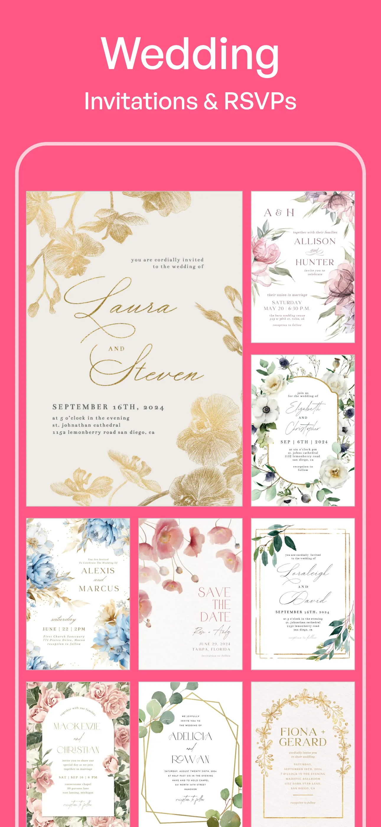 Invitation Maker: Cards & RSVP iphone screenshot 3