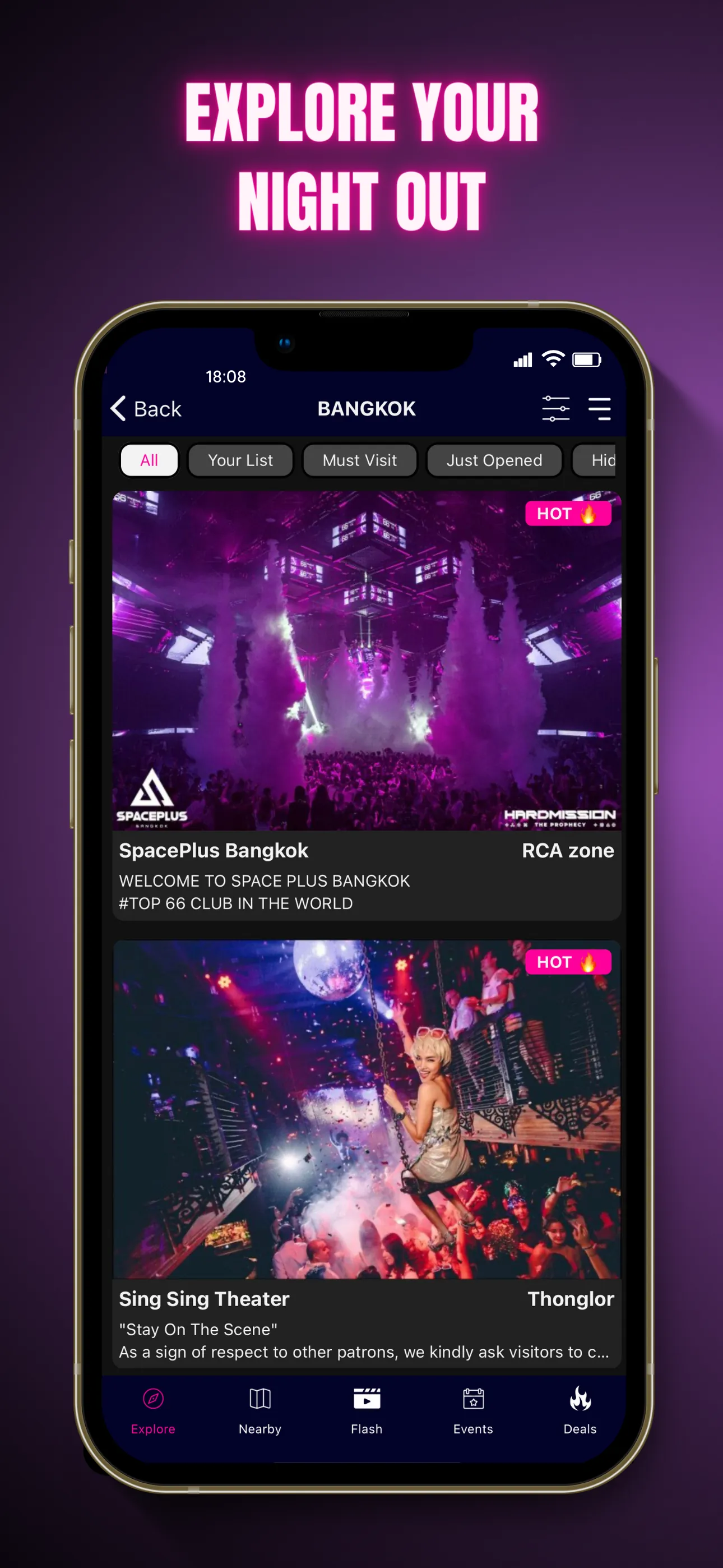 The Nightlife Asia iphone screenshot 2