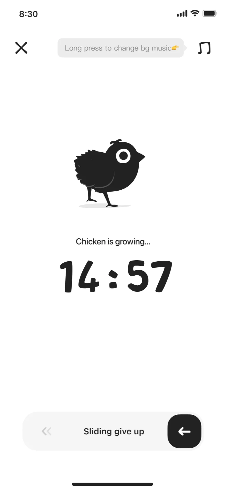 ChickFocus: Pomodoro Timer iphone screenshot 1