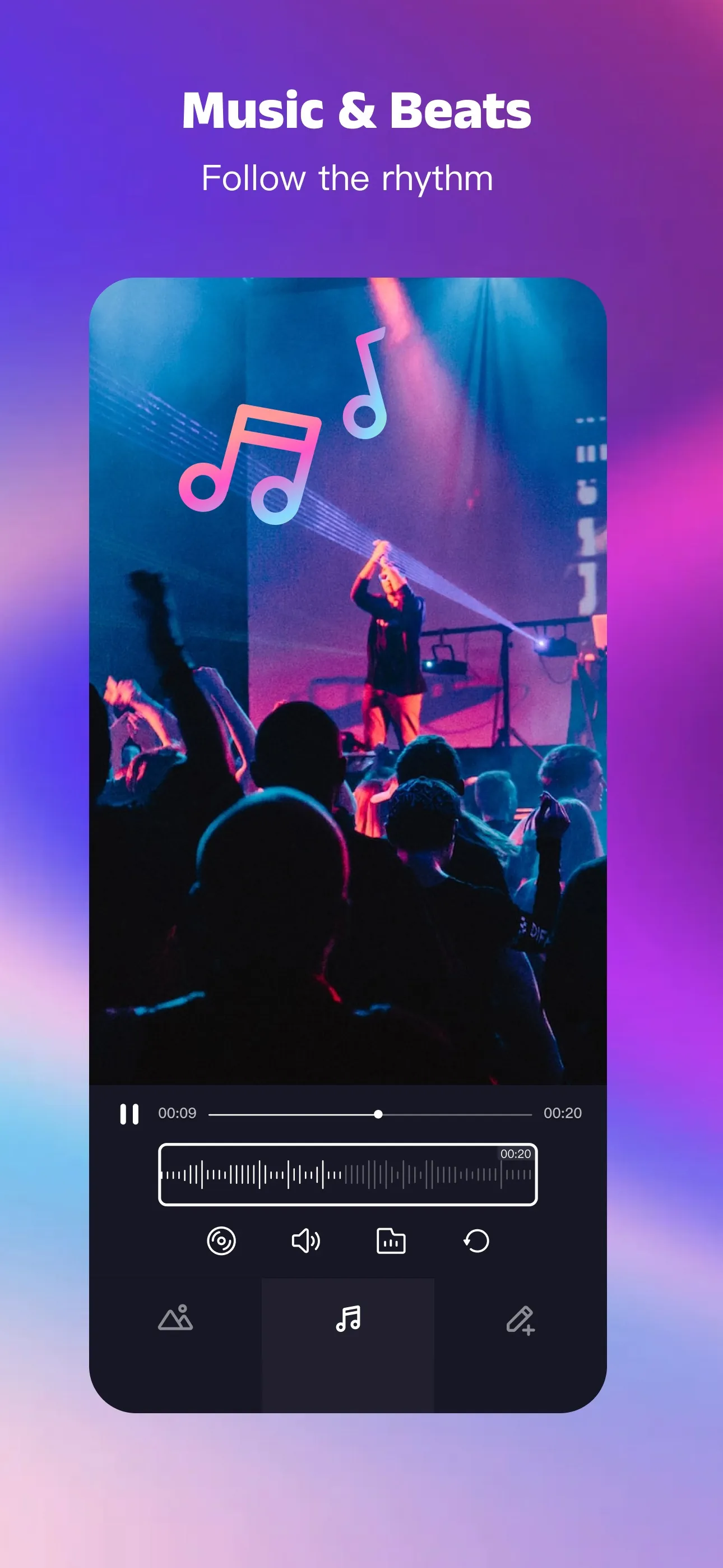 Tempo - Music Video Maker iphone screenshot 7