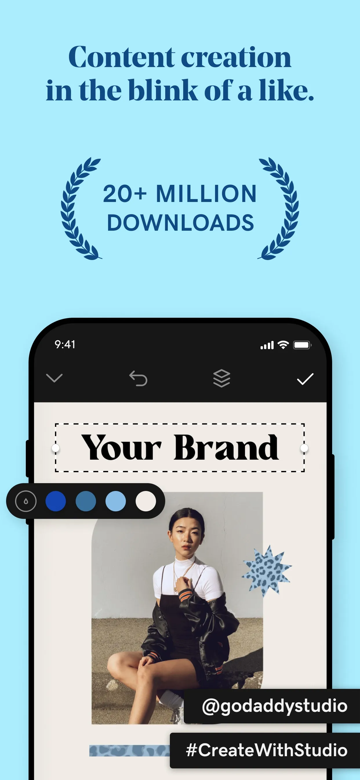 GoDaddy Studio for Business iphone screenshot 2