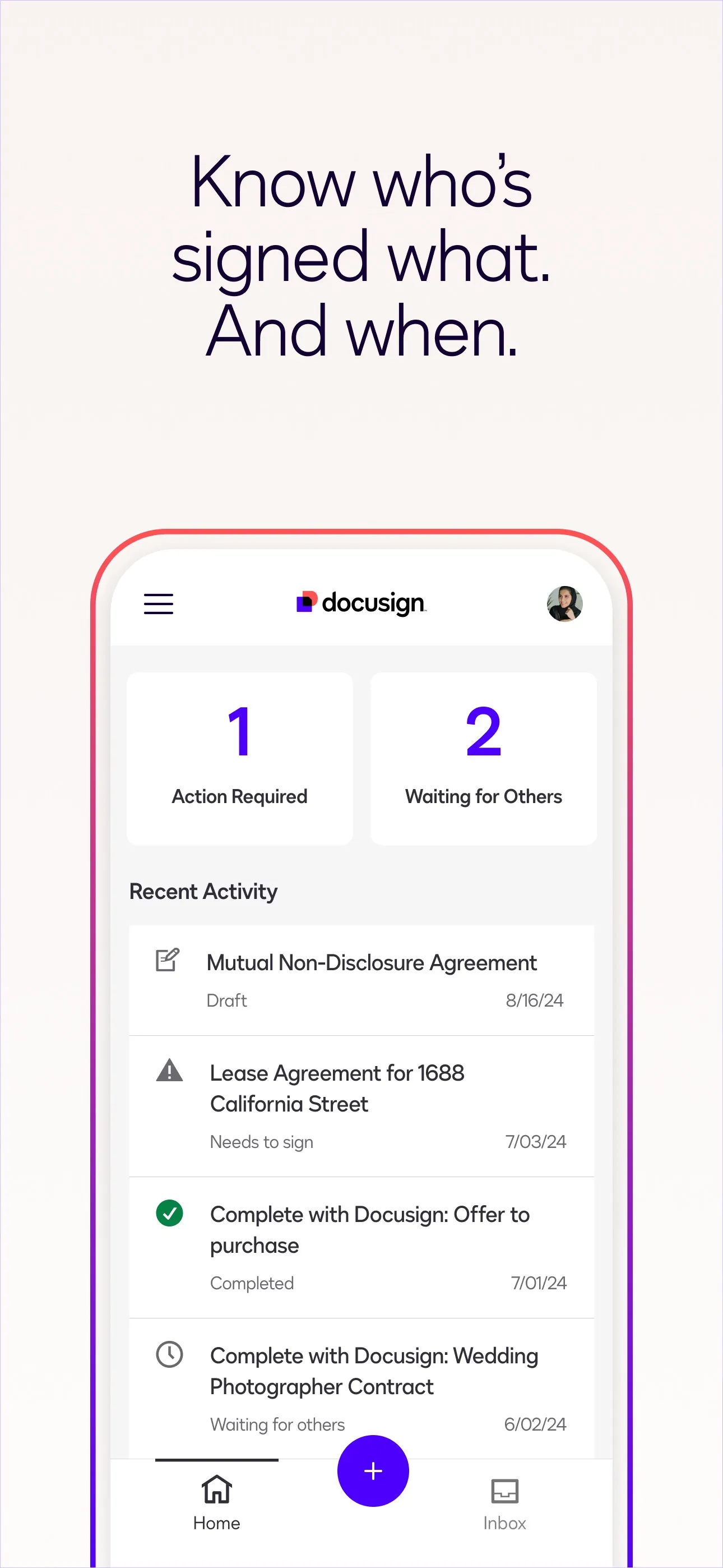 Docusign - Upload & Sign Docs iphone screenshot 3
