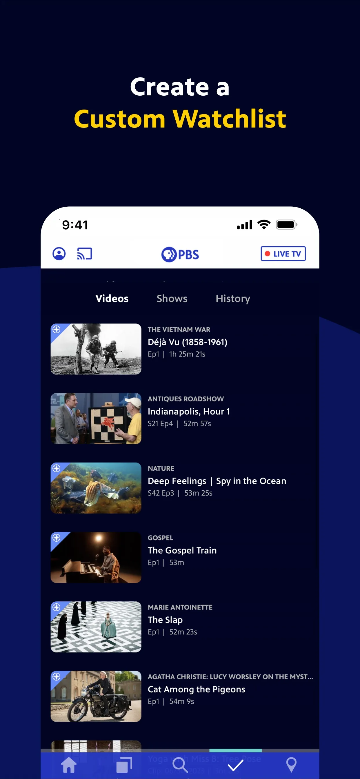PBS: Watch TV & Documentaries iphone screenshot 8