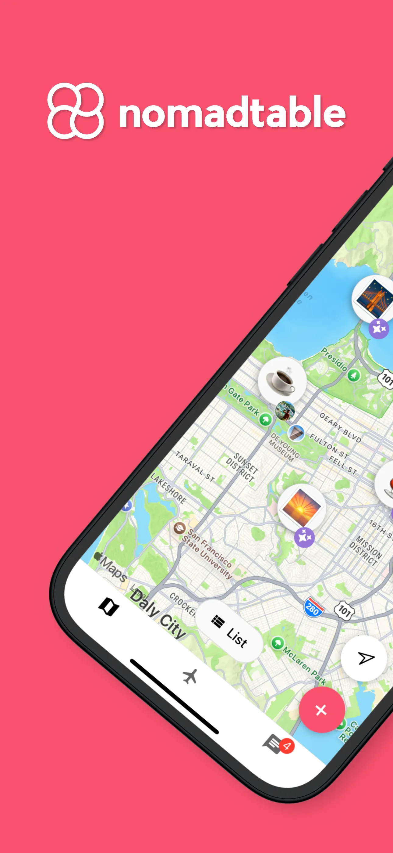 Nomadtable: Solo Travel App iphone screenshot 1