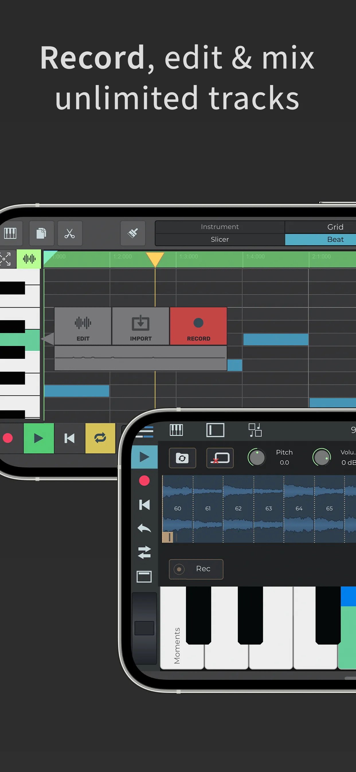 n-Track Studio DAW: Make Music iphone screenshot 2