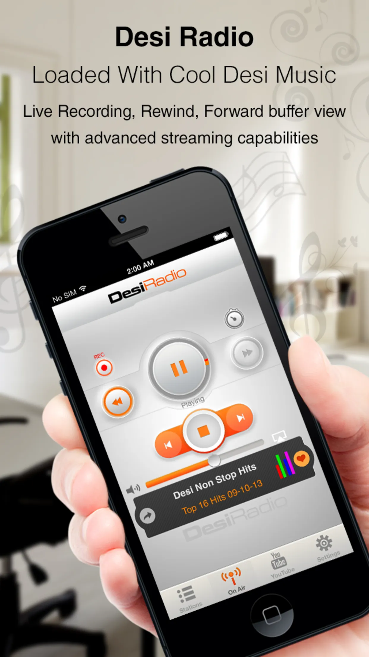 Desi Radio - Indian Stations iphone screenshot 3