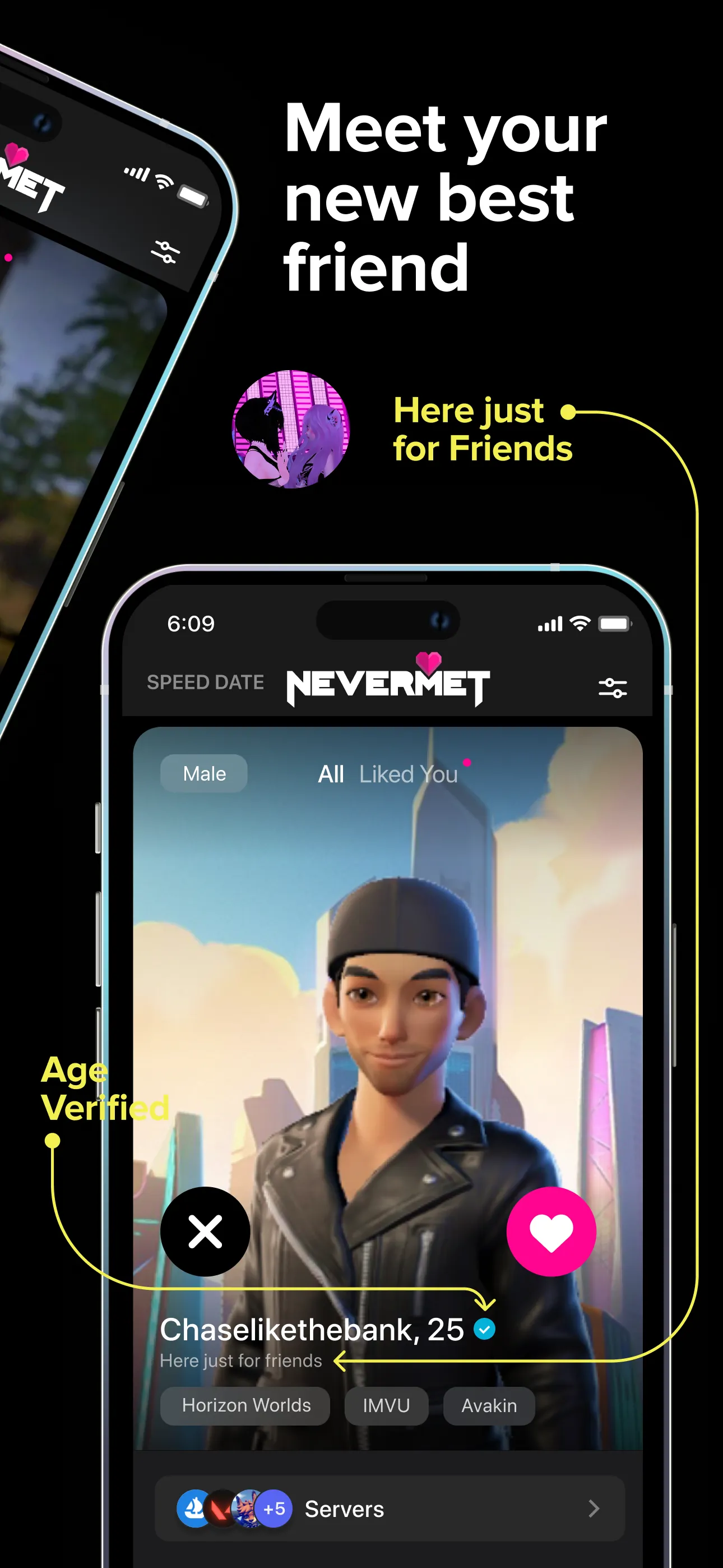 Nevermet - VR Dating Metaverse iphone screenshot 3