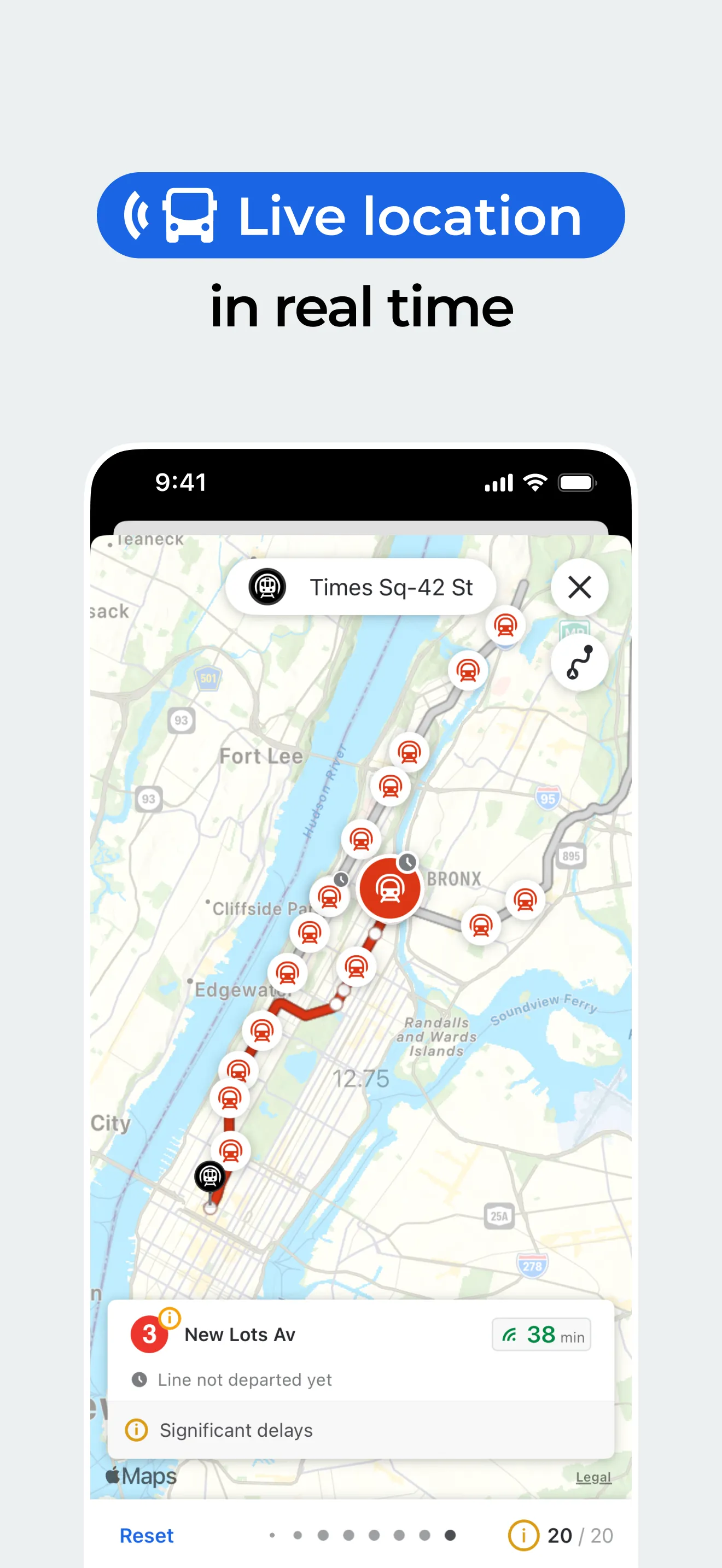 Moovit: Bus & Transit Tracker iphone screenshot 1