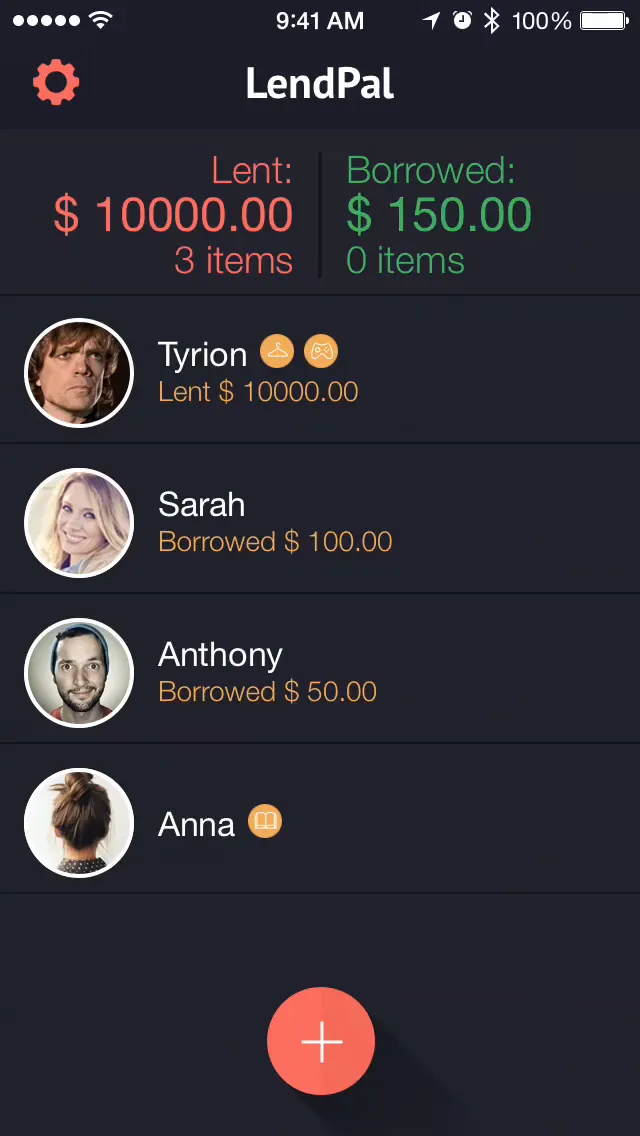 LendPal - Borrow & Lend Money + Items to Friends iphone screenshot 1