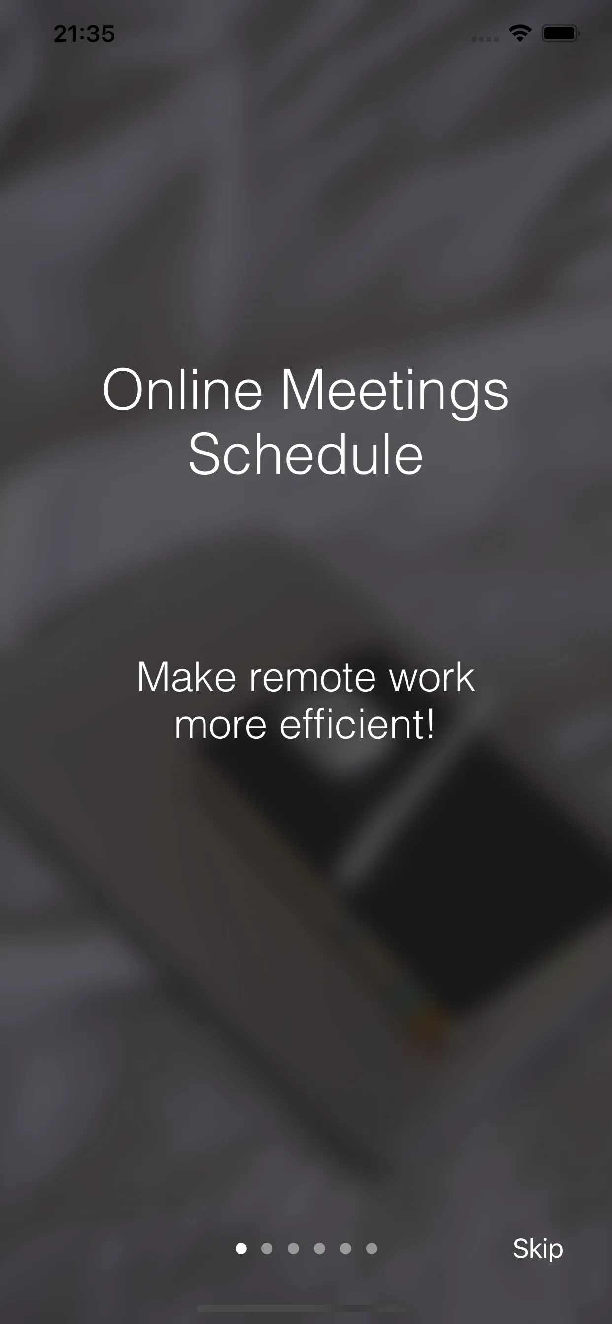 Online Meetings Schedule iphone screenshot 1