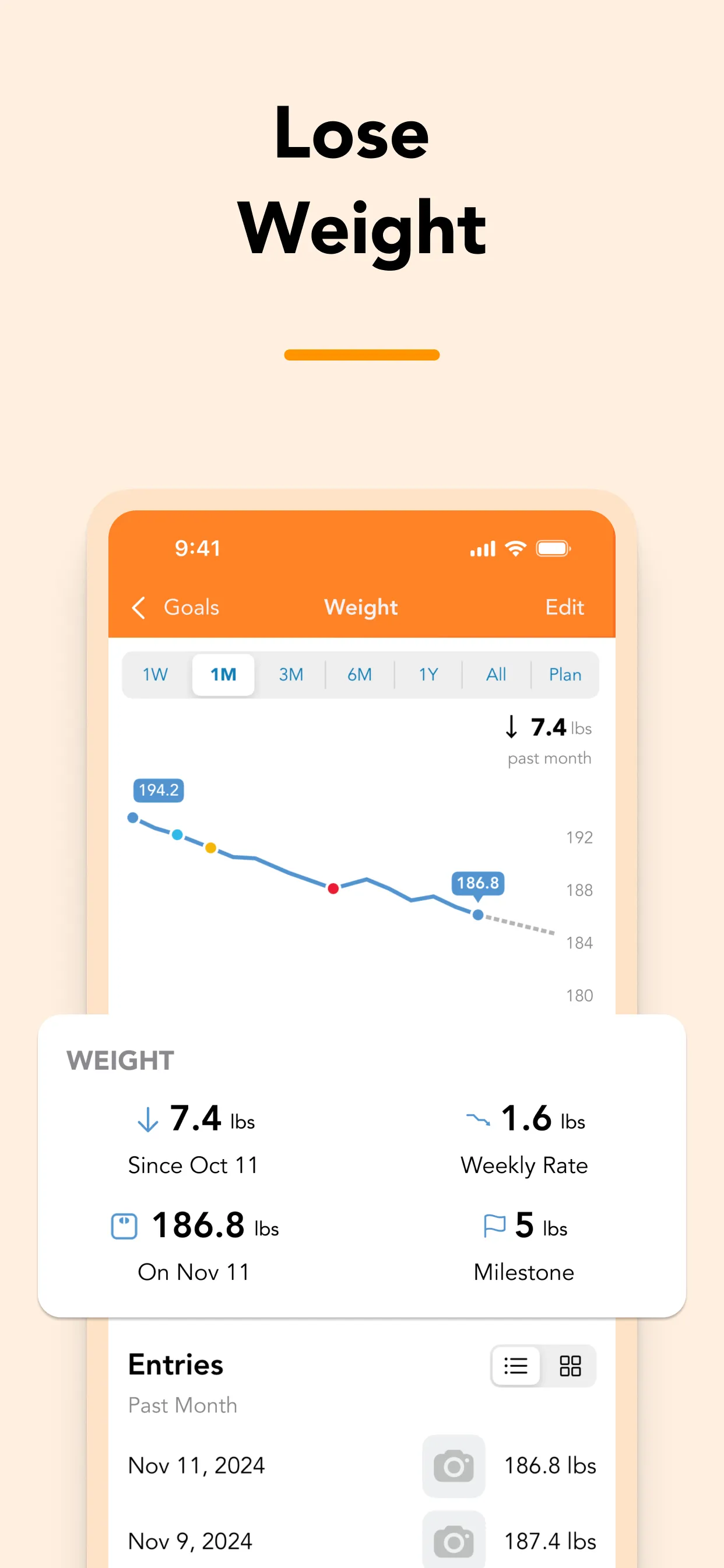 Lose It! – Calorie Counter iphone screenshot 6