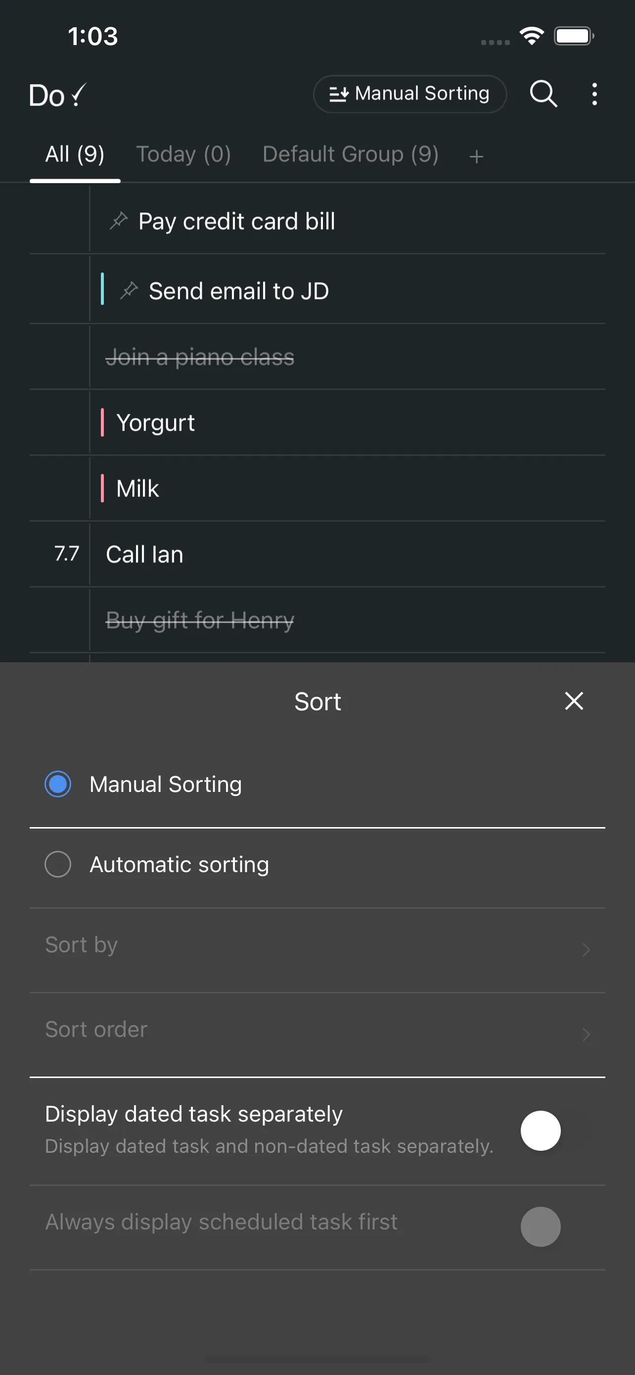 Do! - Simple To Do List iphone screenshot 7
