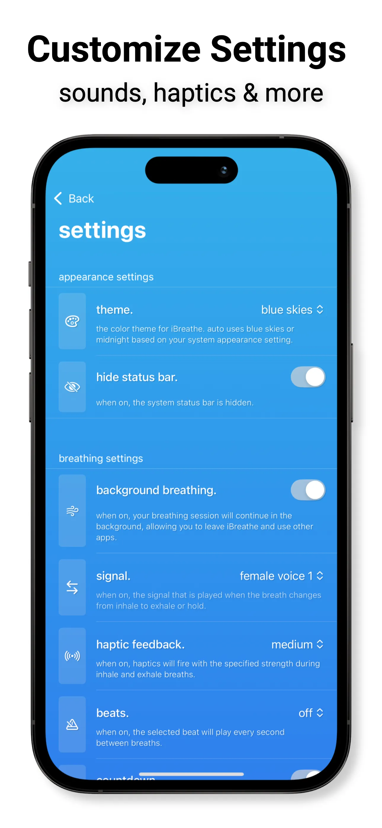iBreathe – Relax and Breathe iphone screenshot 5
