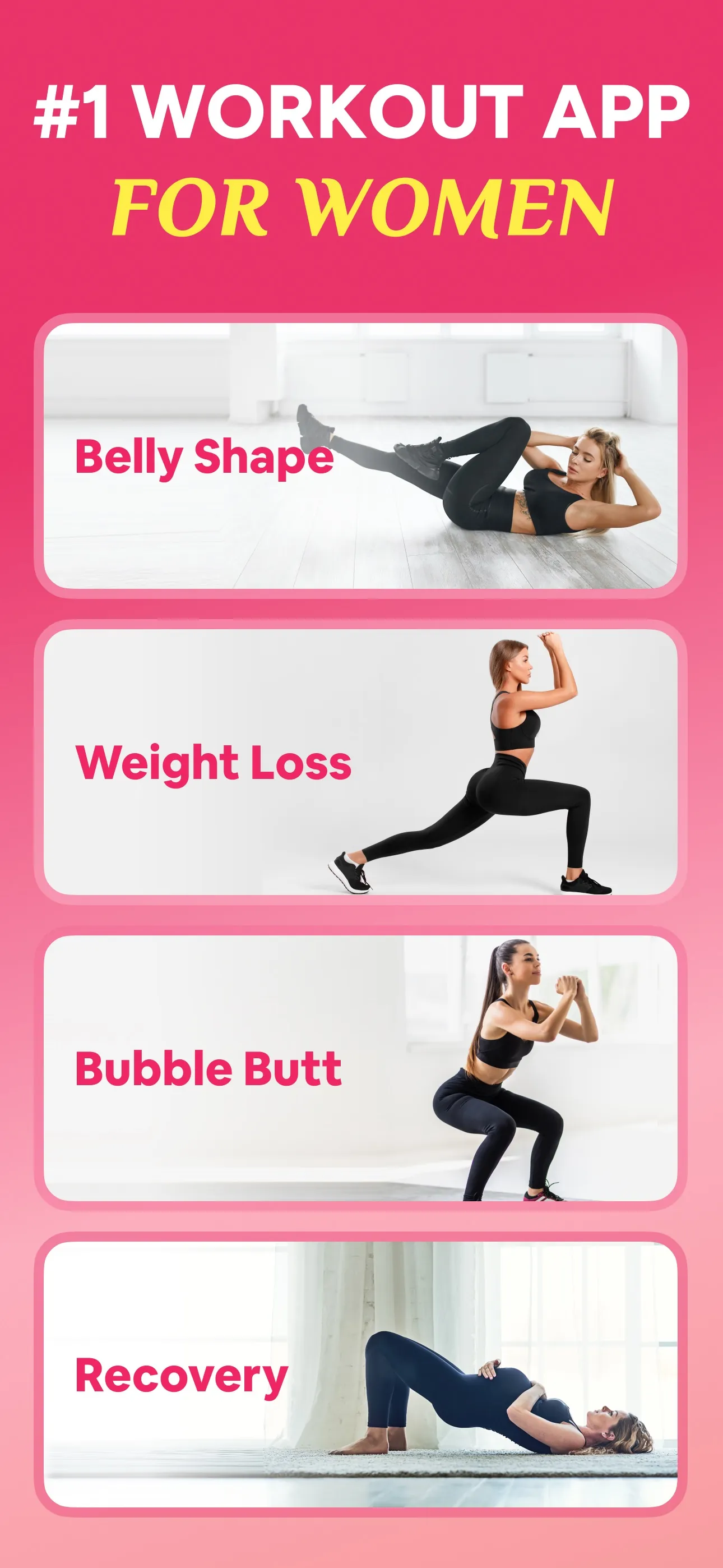Workout for Women: Home Fit iphone screenshot 1