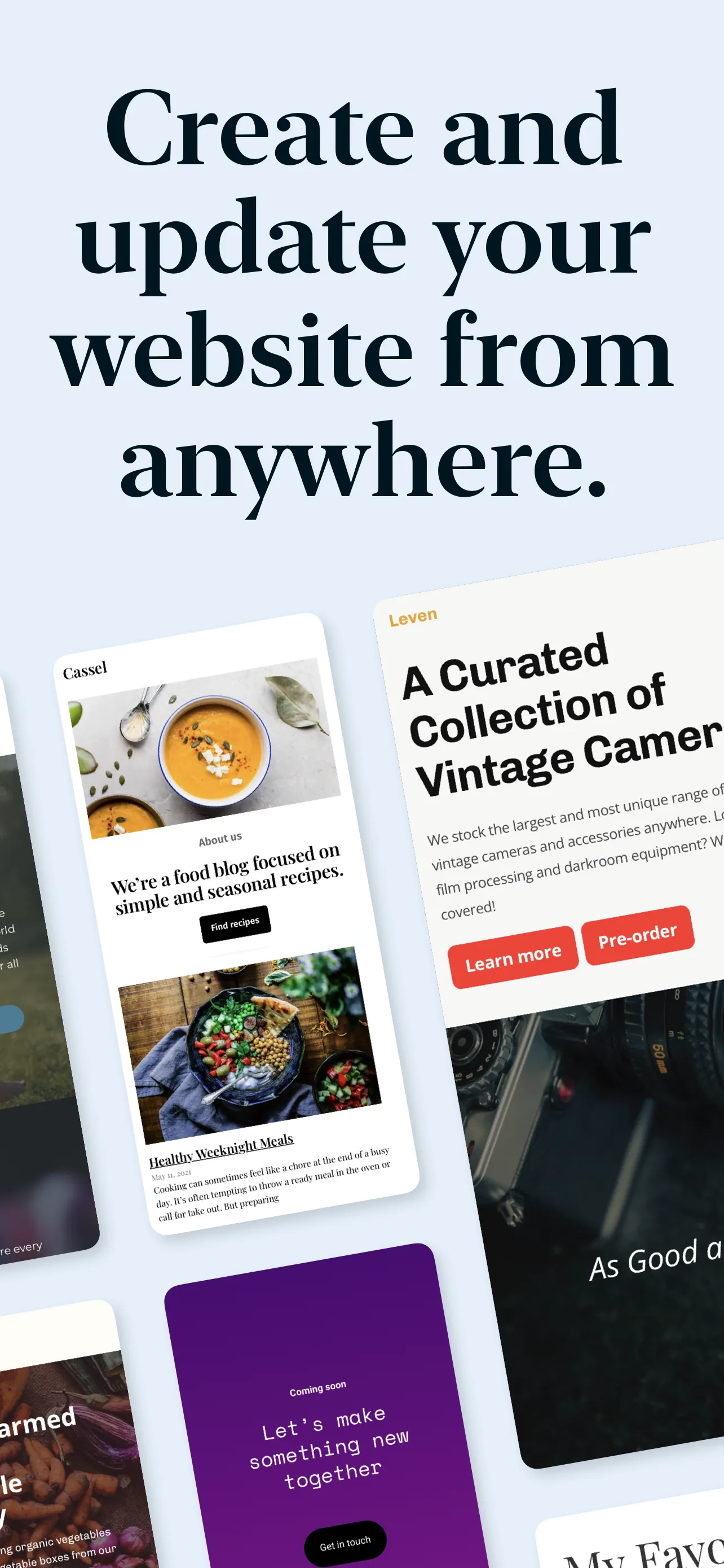 WordPress – Website Builder iphone screenshot 1