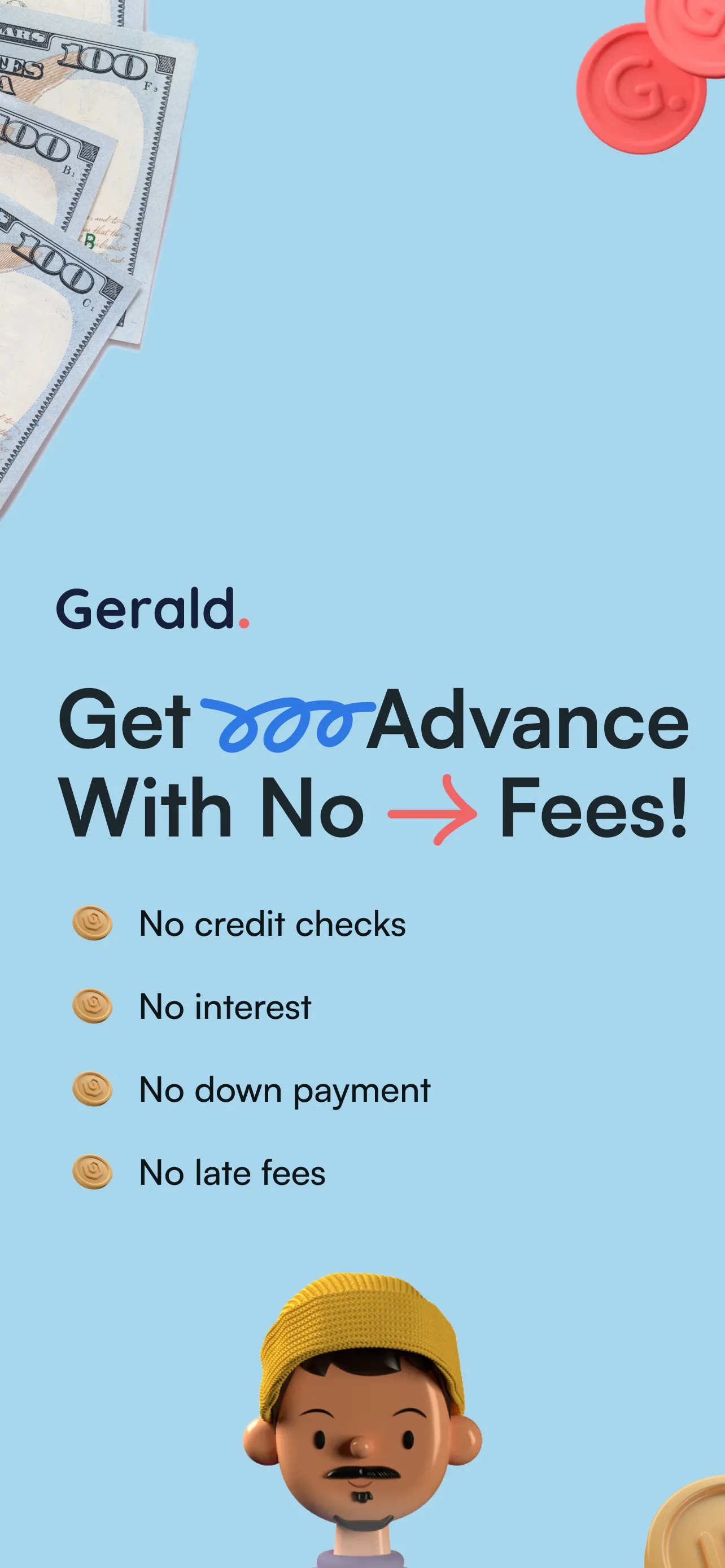 Gerald - Cash Advance iphone screenshot 1