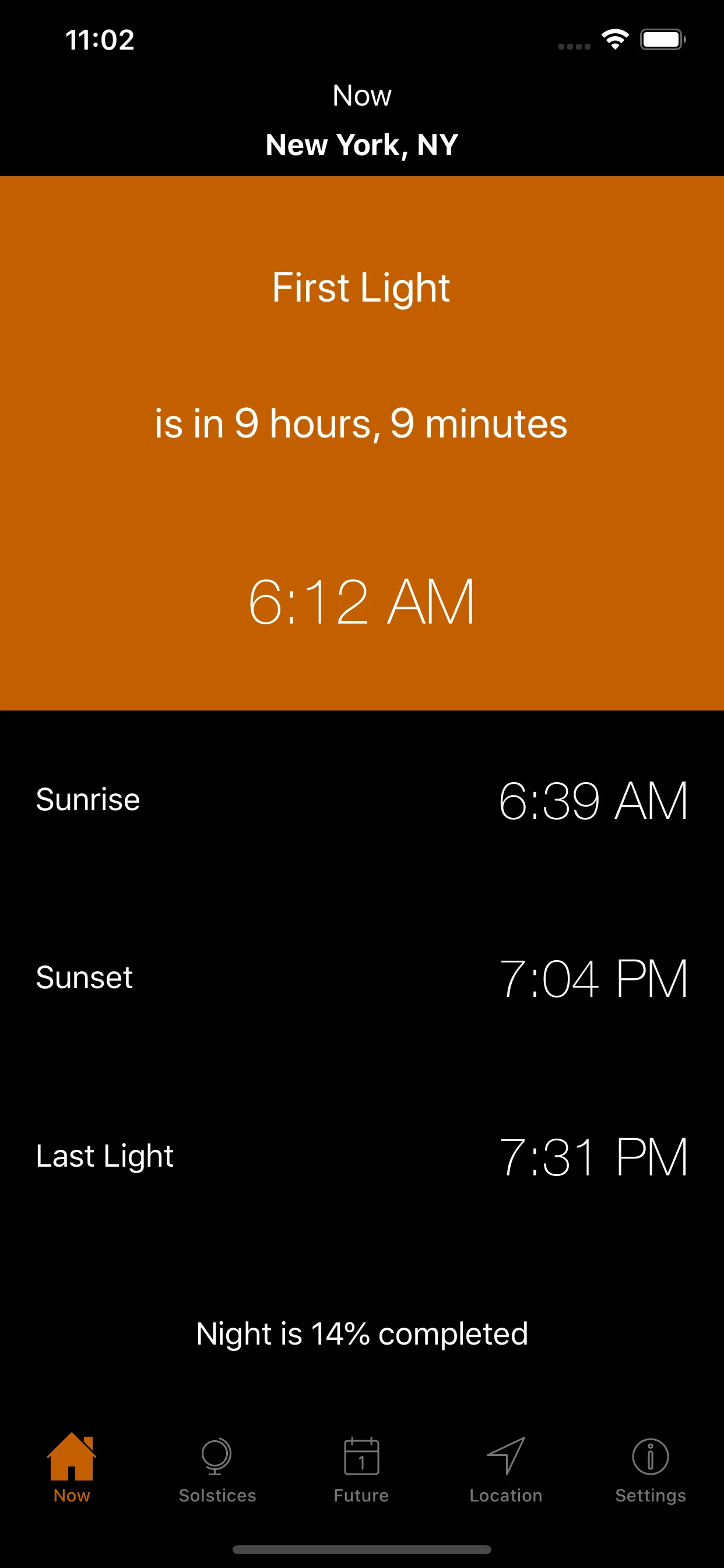 Sunrise Sunset Times iphone screenshot 4