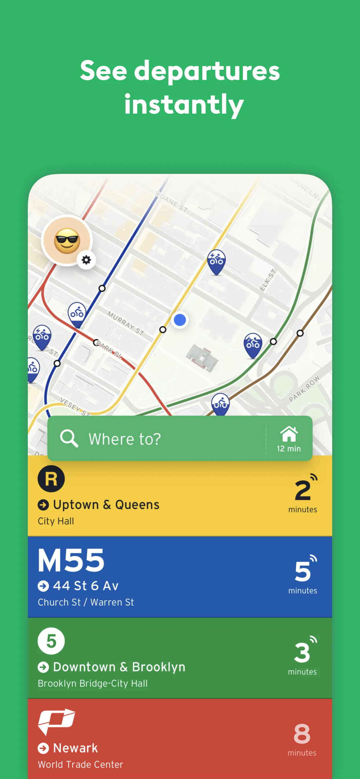 Transit • Subway & Bus Times iphone screenshot 2
