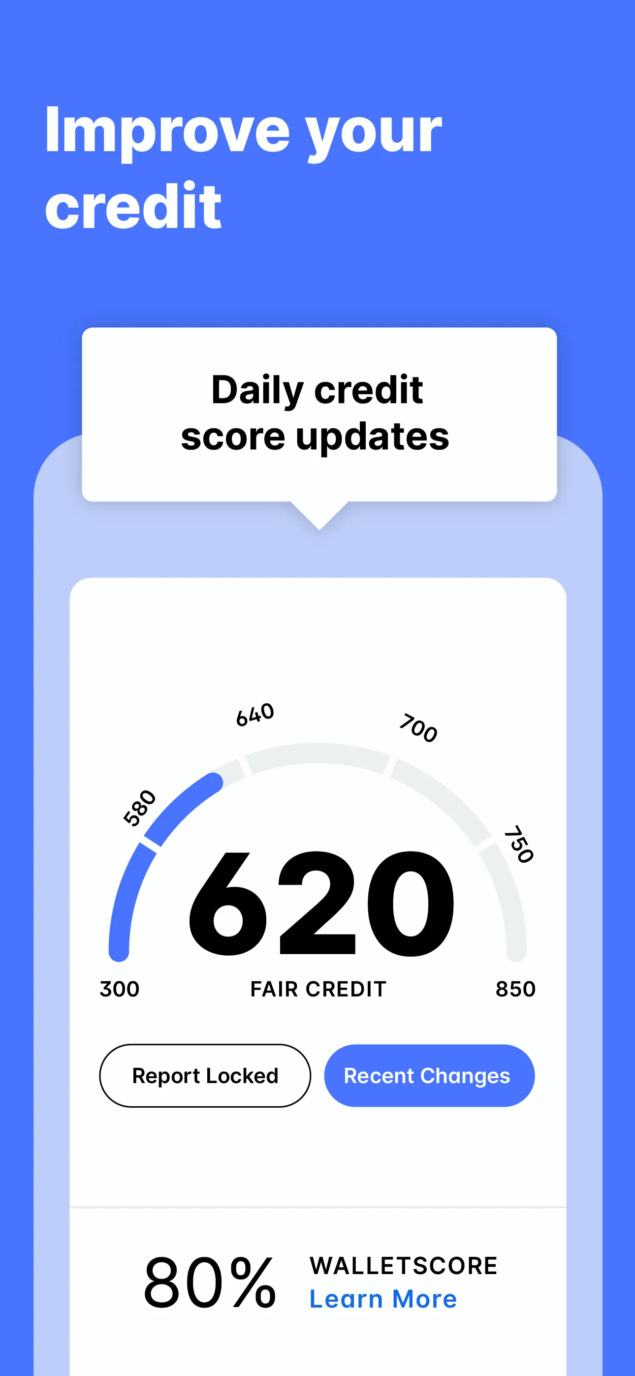 WalletHub: Credit & Budgeting iphone screenshot 2