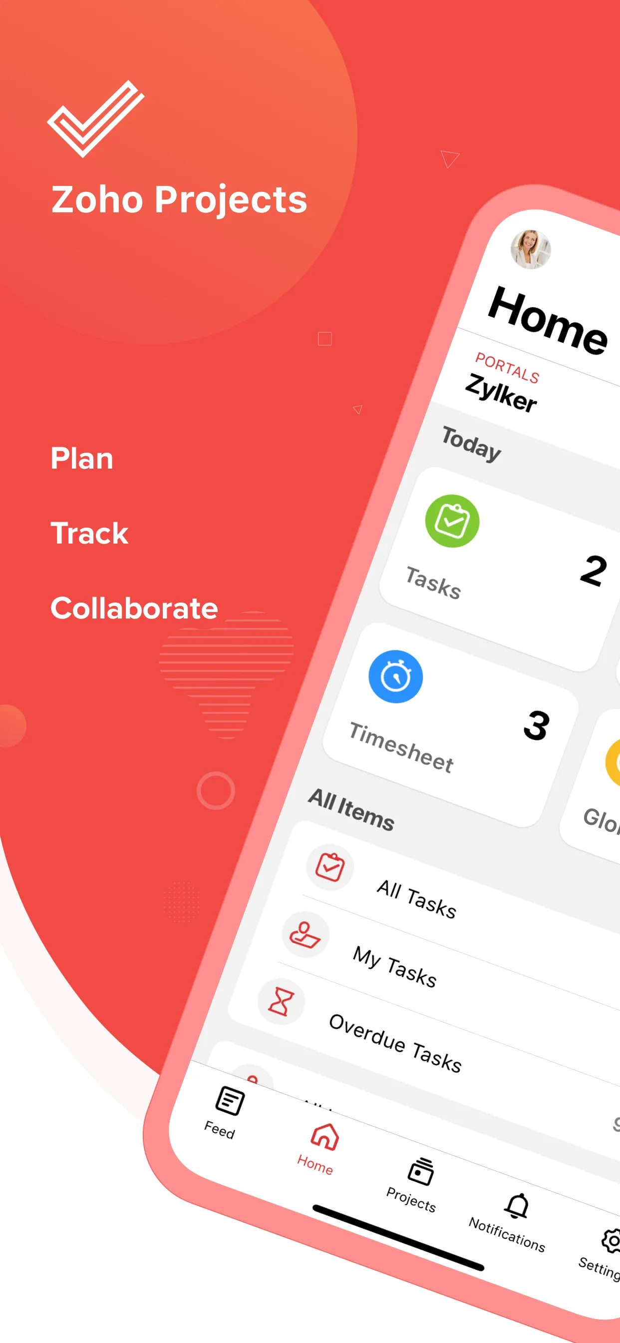 Zoho Projects Work Management iphone screenshot 2