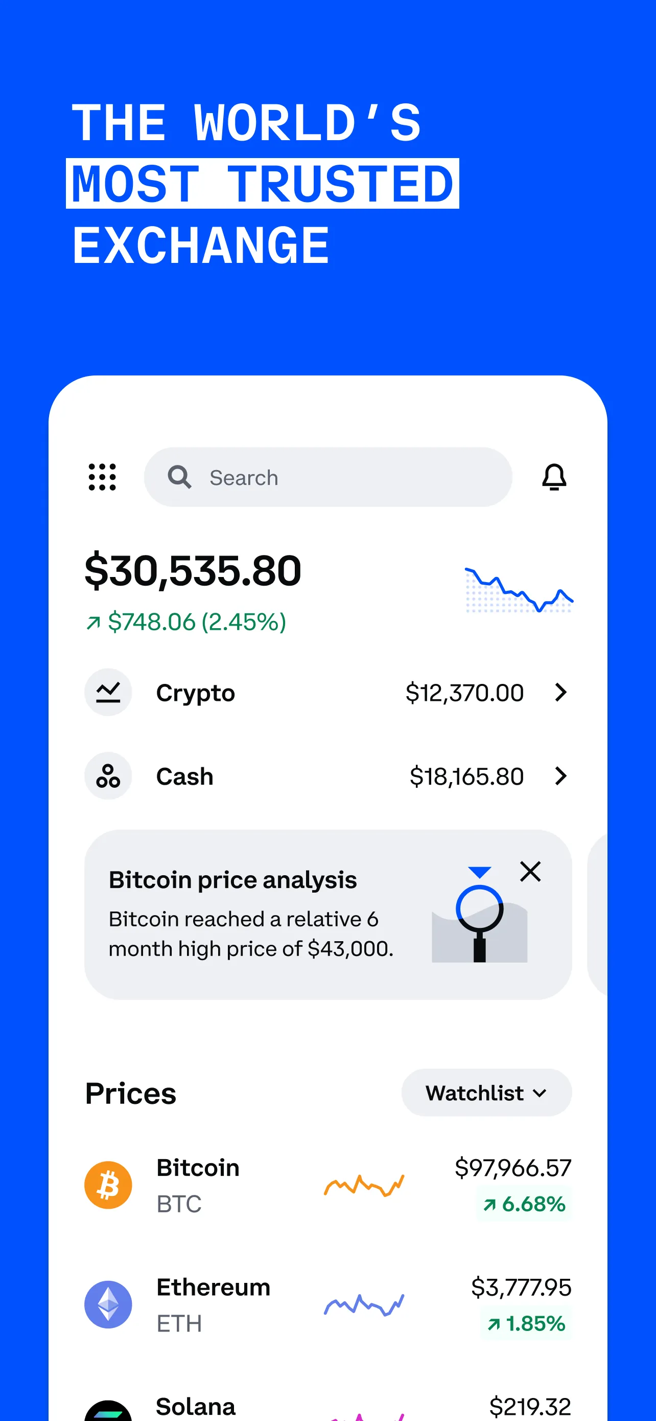 Coinbase: Buy BTC, ETH, SOL iphone screenshot 4