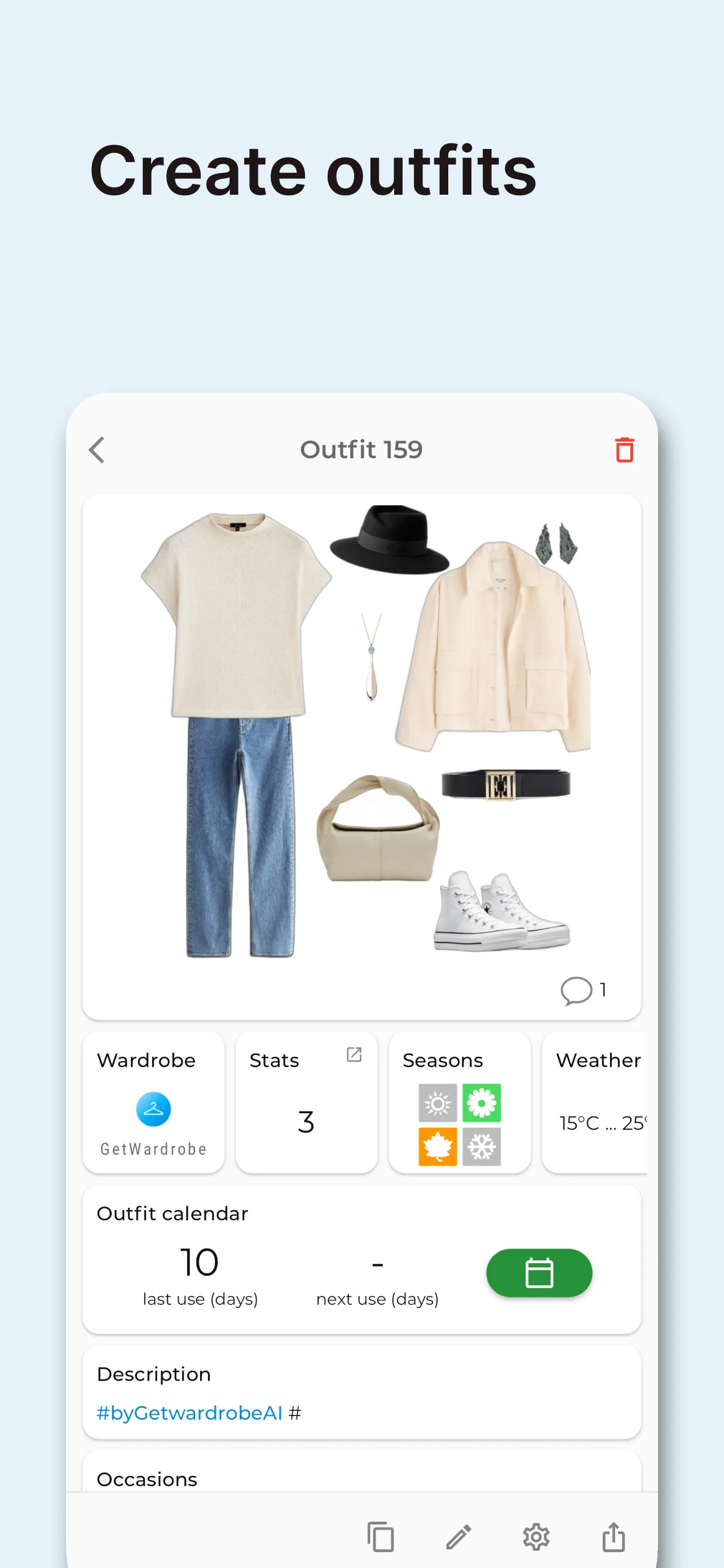 GetWardrobe Outfit Planner iphone screenshot 2