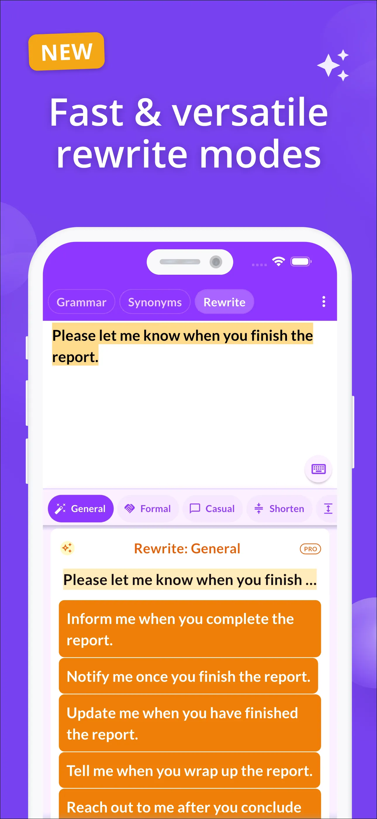 Proofreader AI Grammar Checker iphone screenshot 1