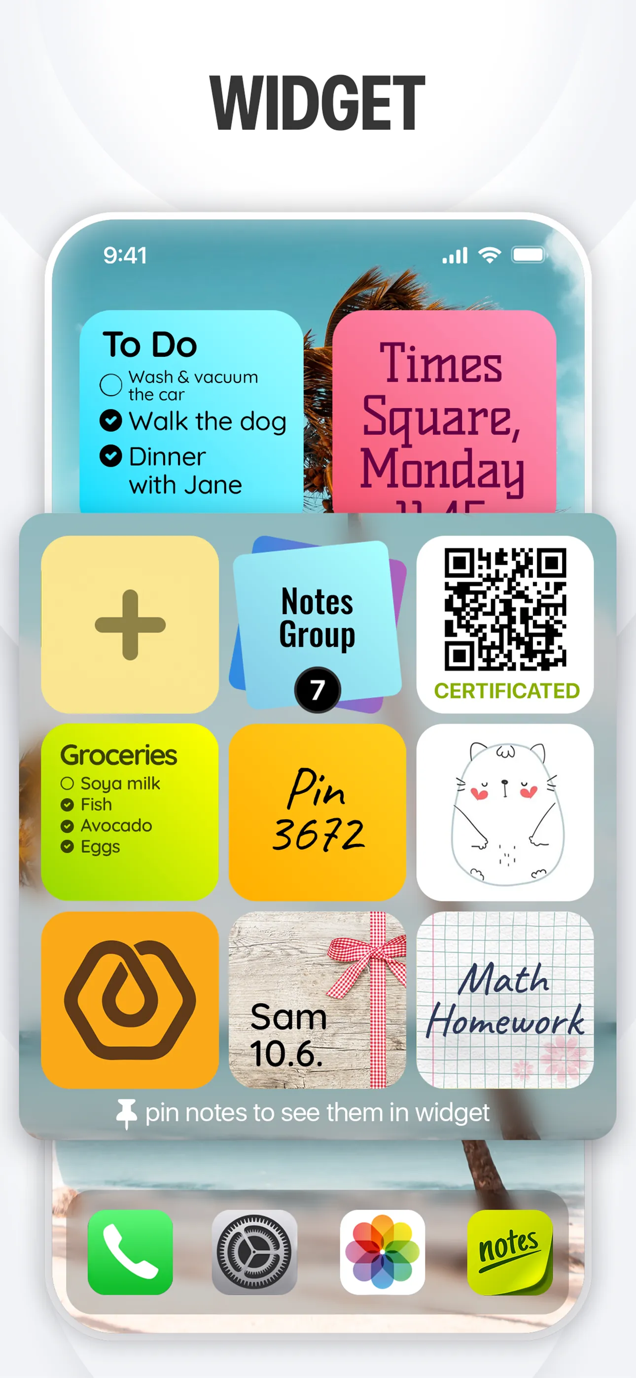 Sticky Notes & Color Widget iphone screenshot 6
