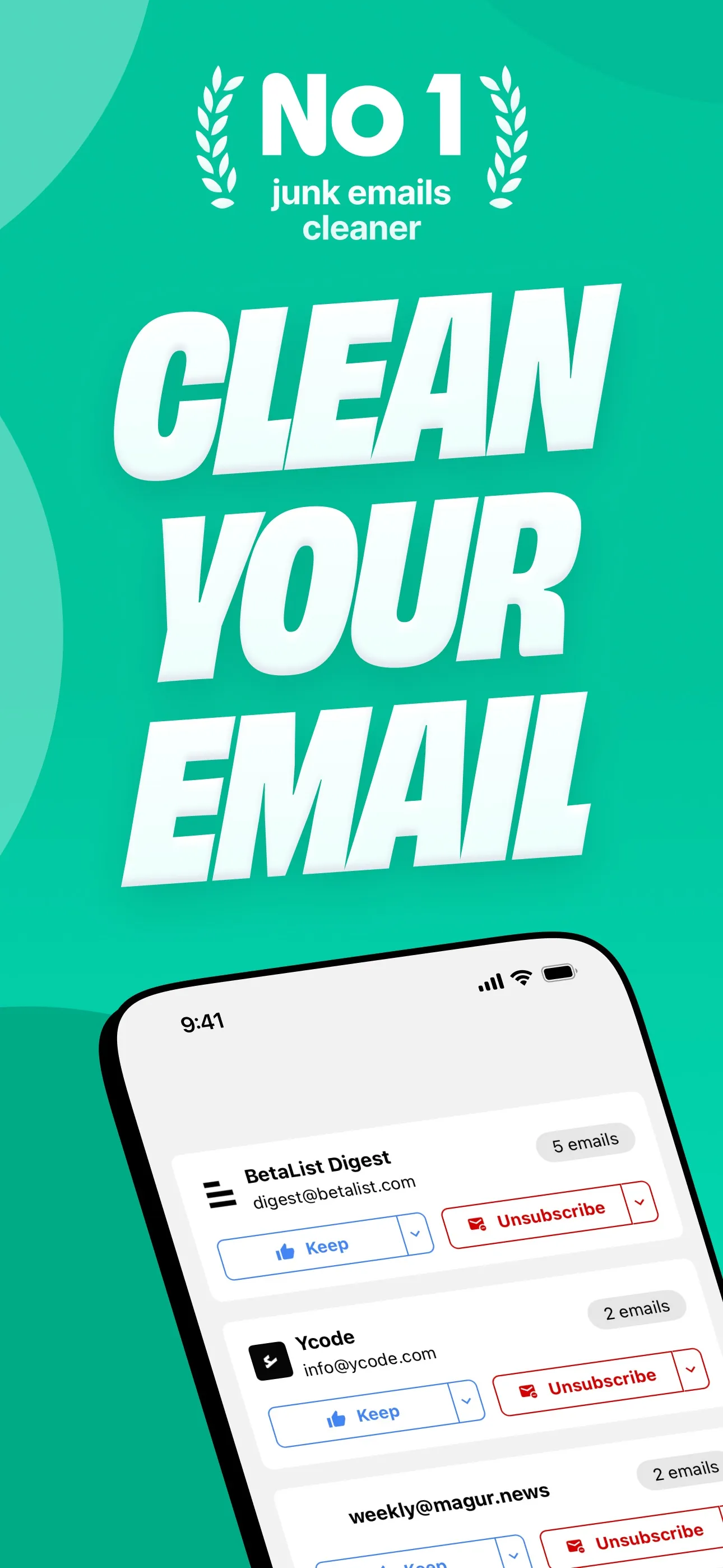 Trimbox: Email Cleaner iphone screenshot 1