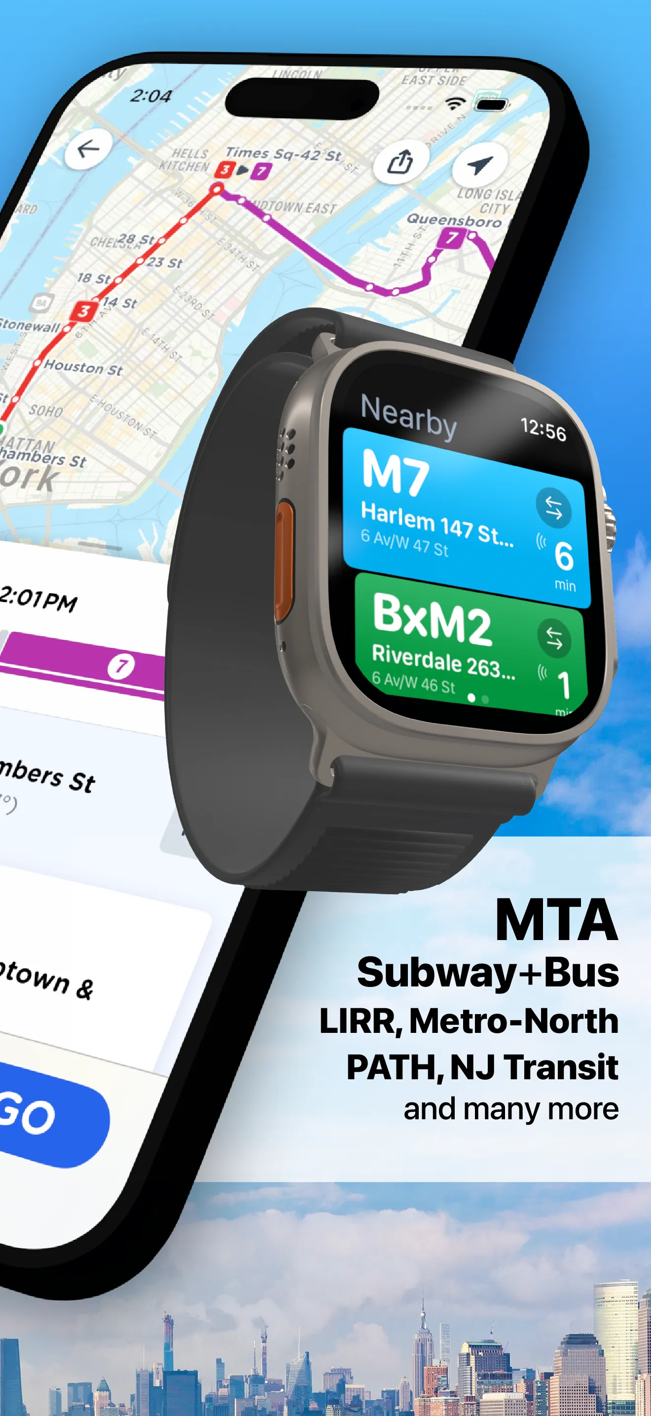 NYC Transit: MTA Subway & Bus iphone screenshot 2