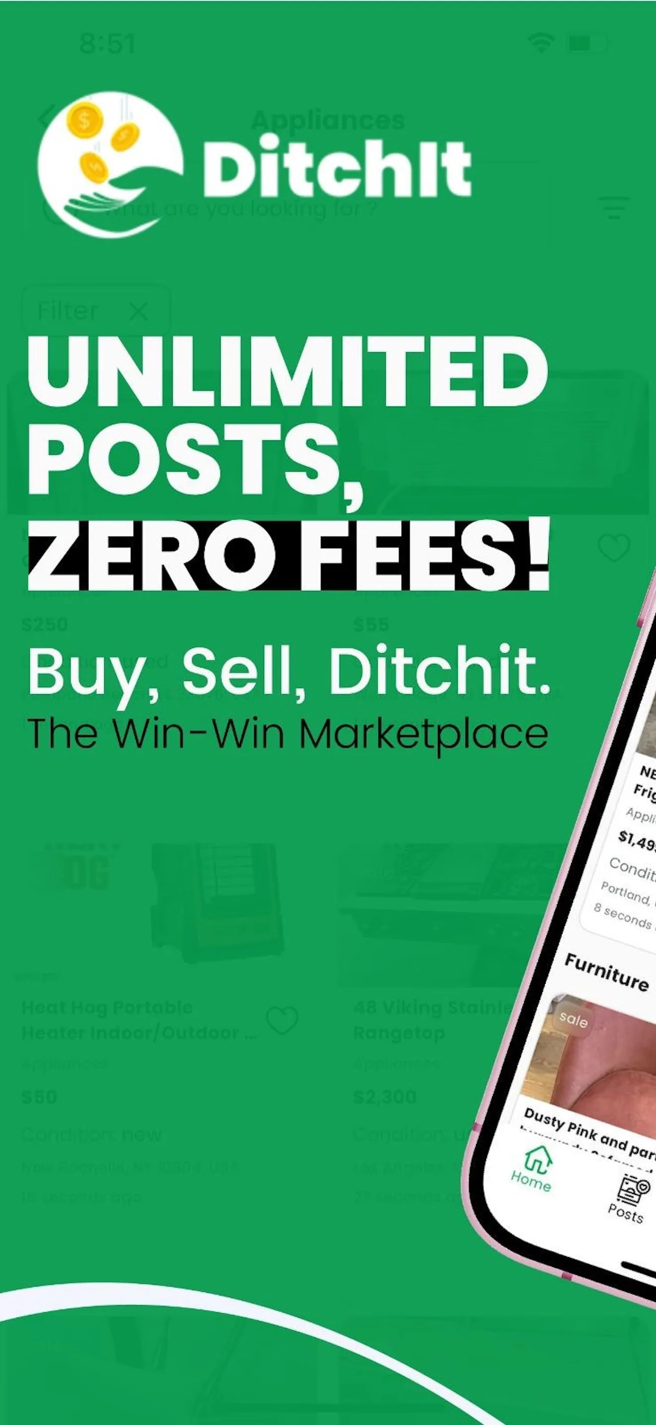 DitchIt - Buy and Sell Locally iphone screenshot 1