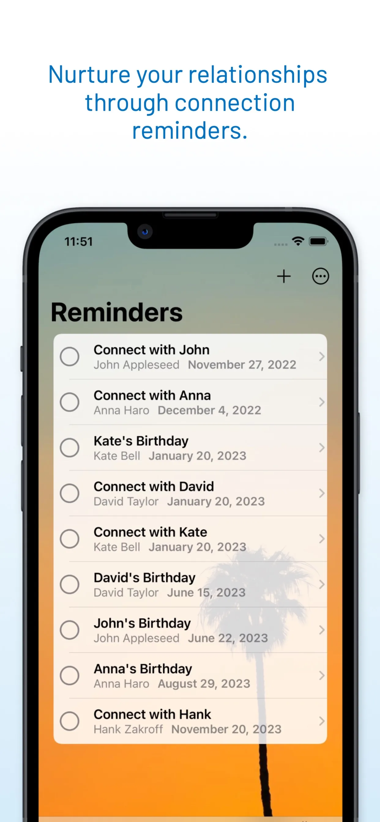 unSocial: Personal CRM iphone screenshot 4