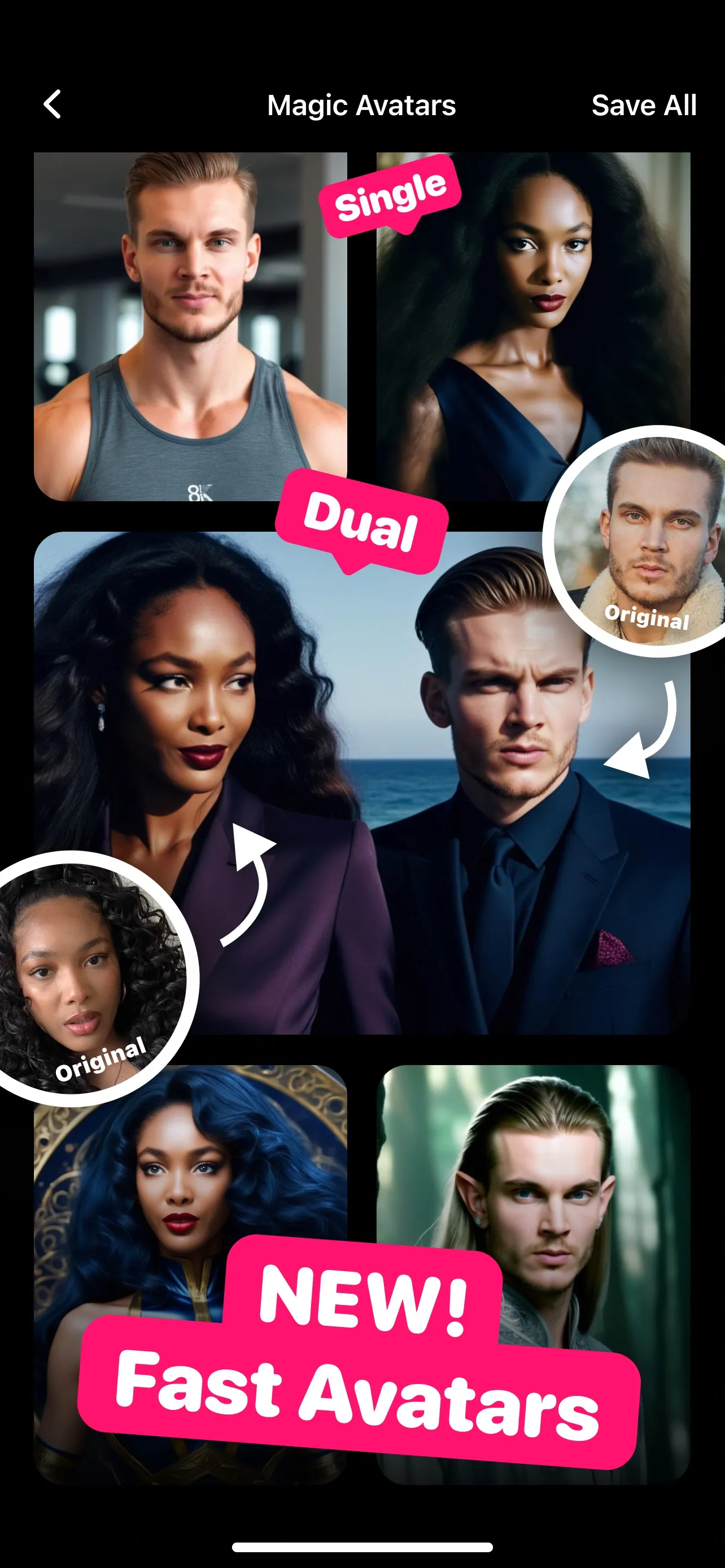 Lensa AI: photo & video editor iphone screenshot 2