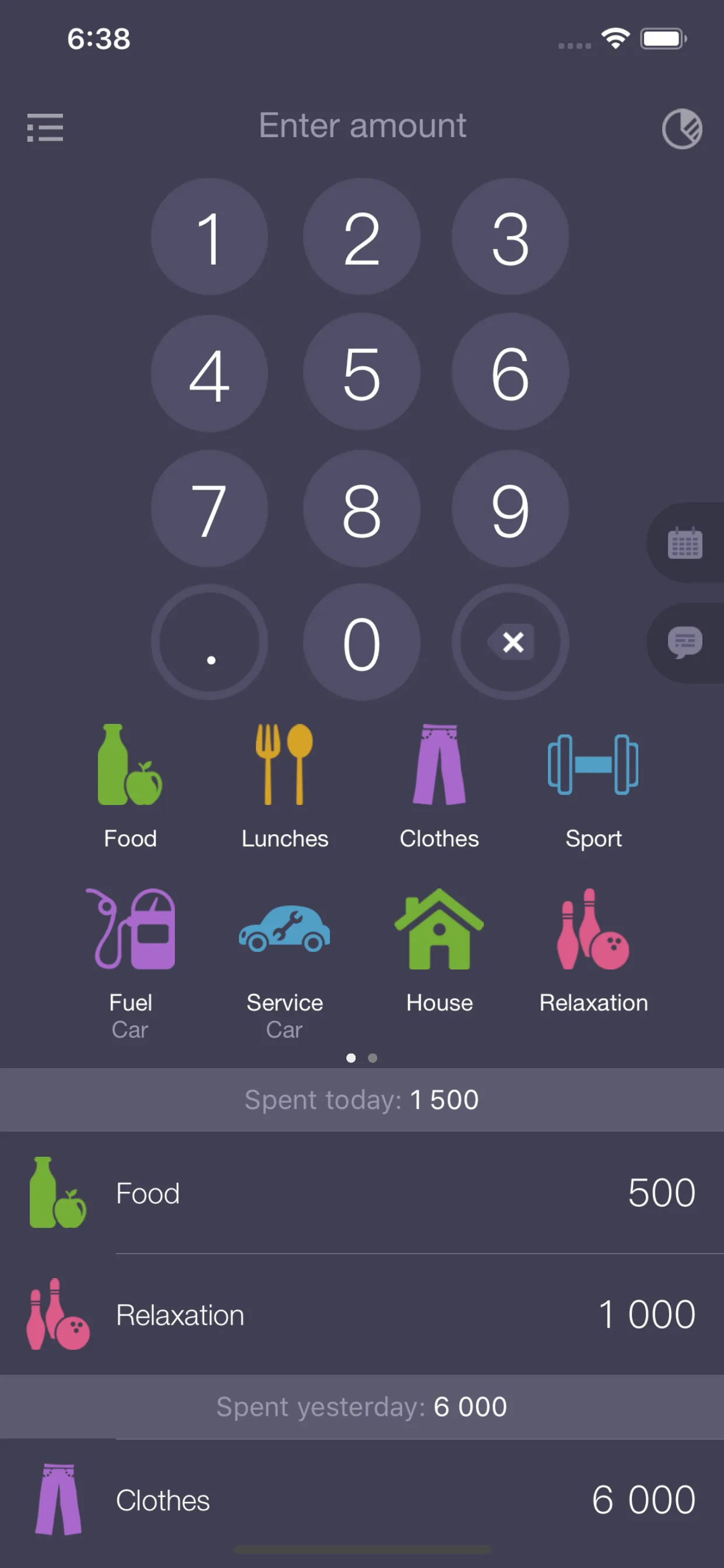Expenses OK - expenses tracker iphone screenshot 2