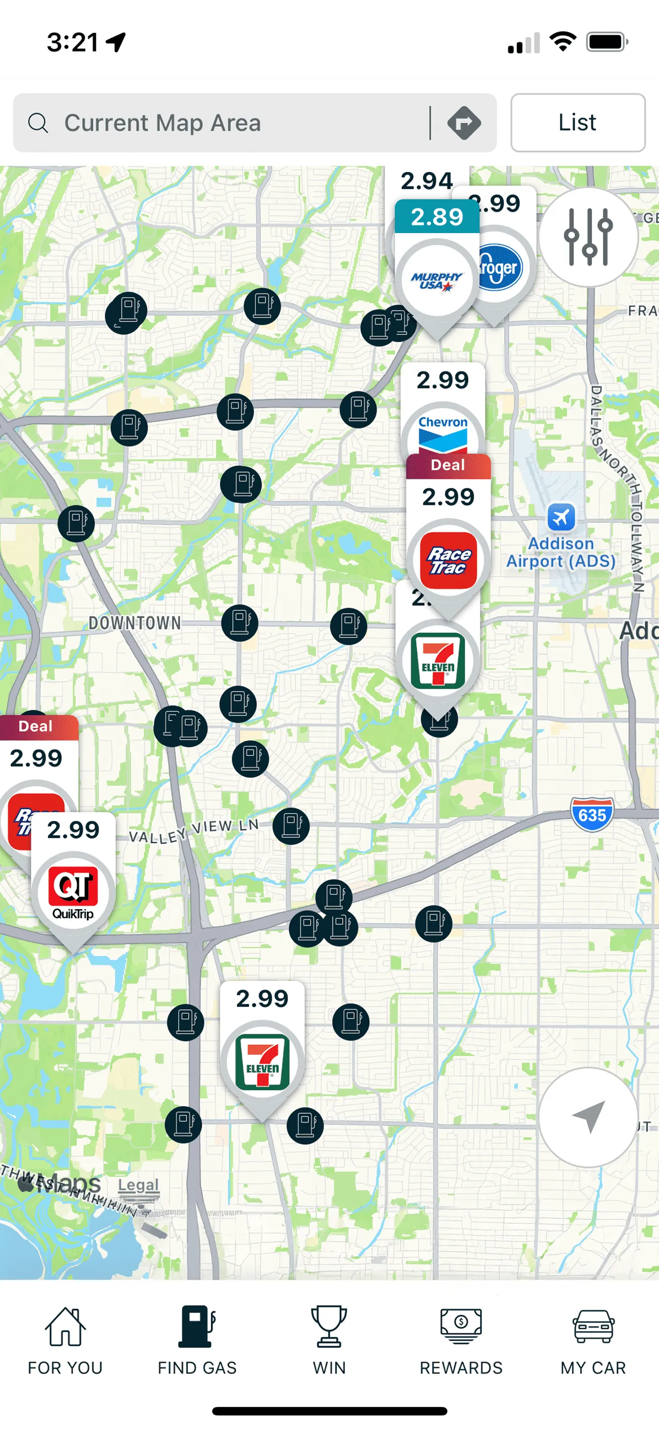 GasBuddy: Find & Pay for Gas iphone screenshot 1