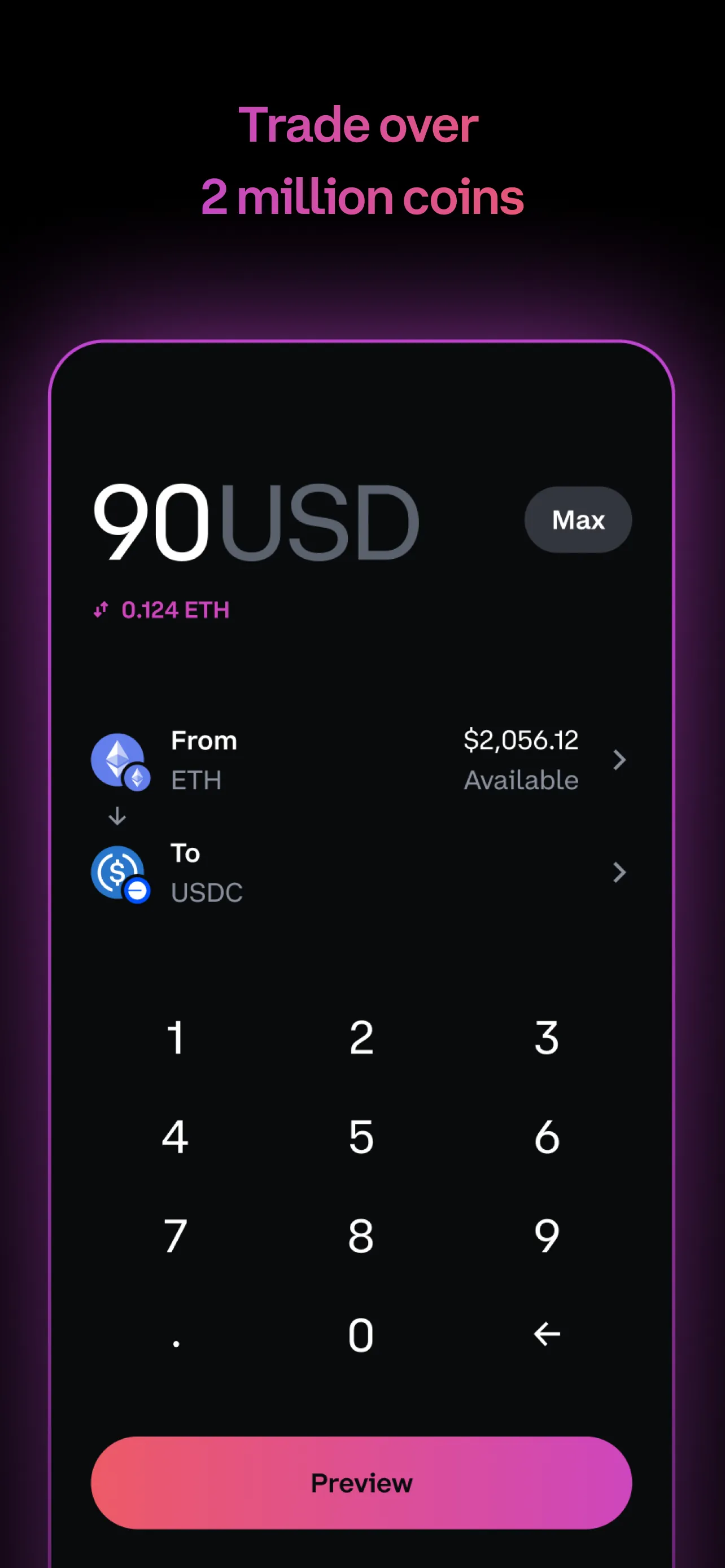 Coinbase Wallet: NFTs & Crypto iphone screenshot 7