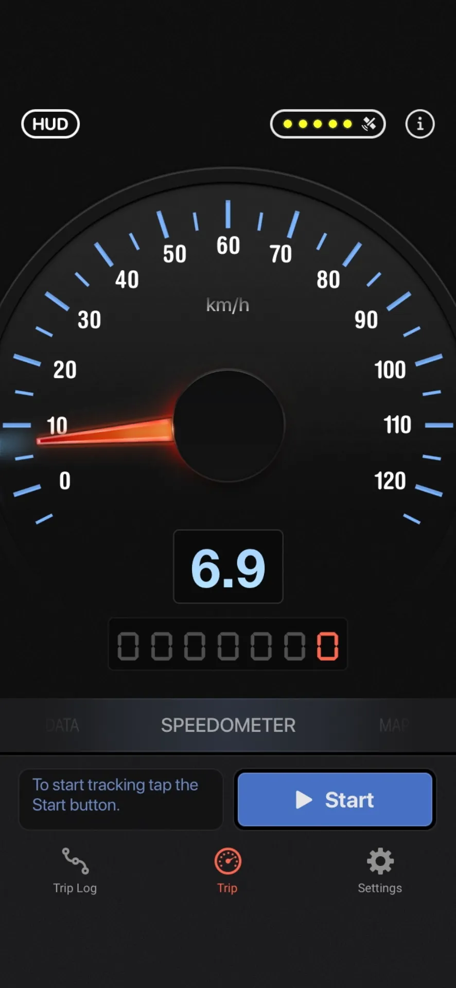 Speed Tracker: GPS Speedometer iphone screenshot 1
