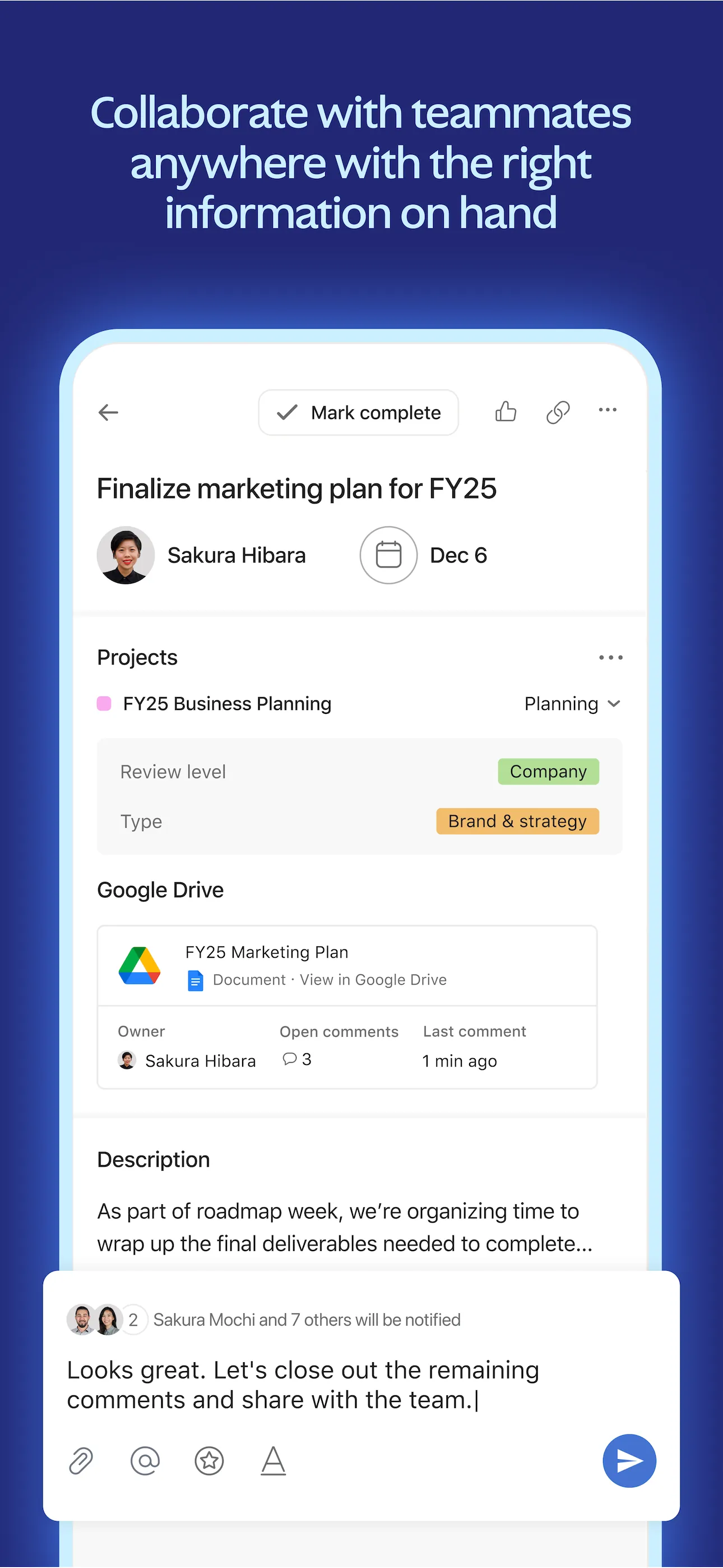 Asana: Where work connects iphone screenshot 5
