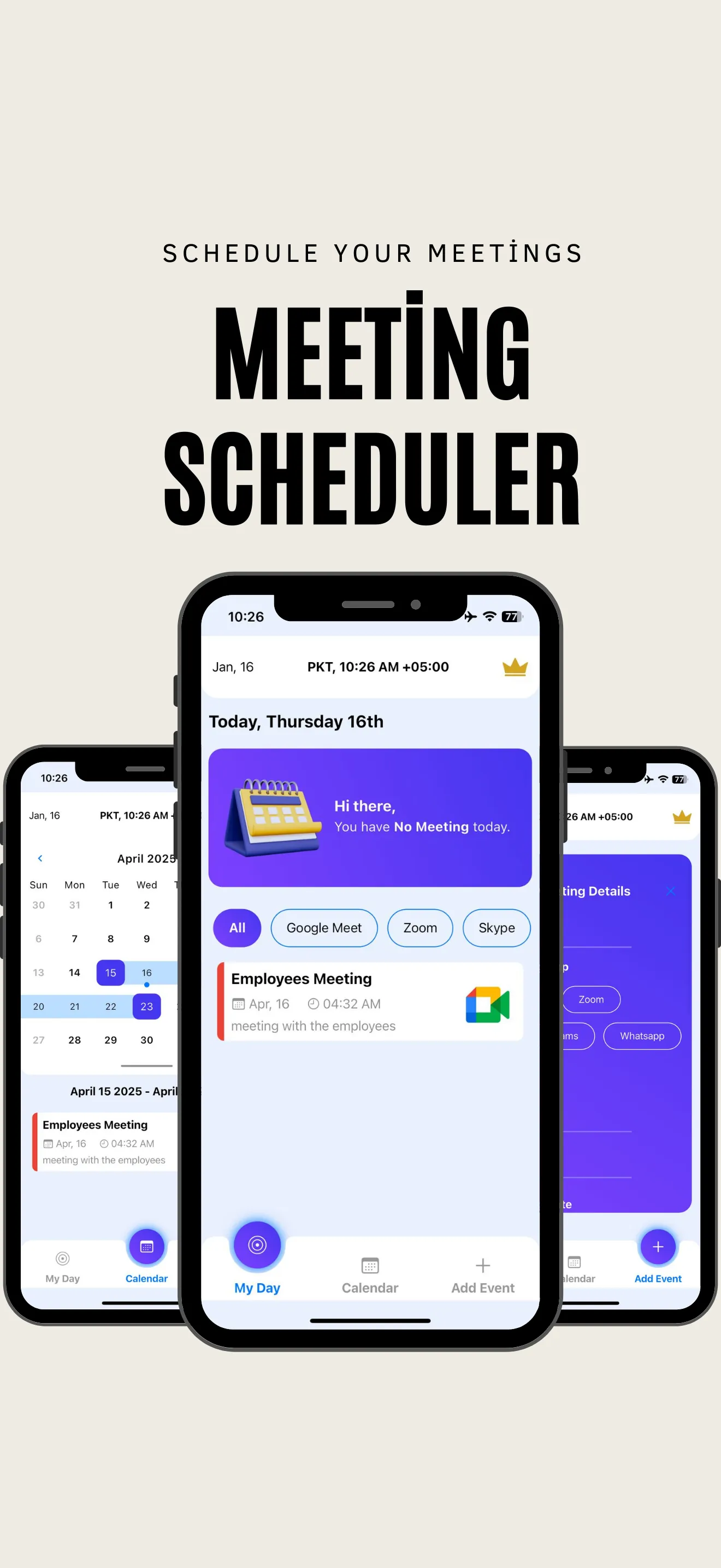 Meeting Scheduler : Join Now iphone screenshot 1