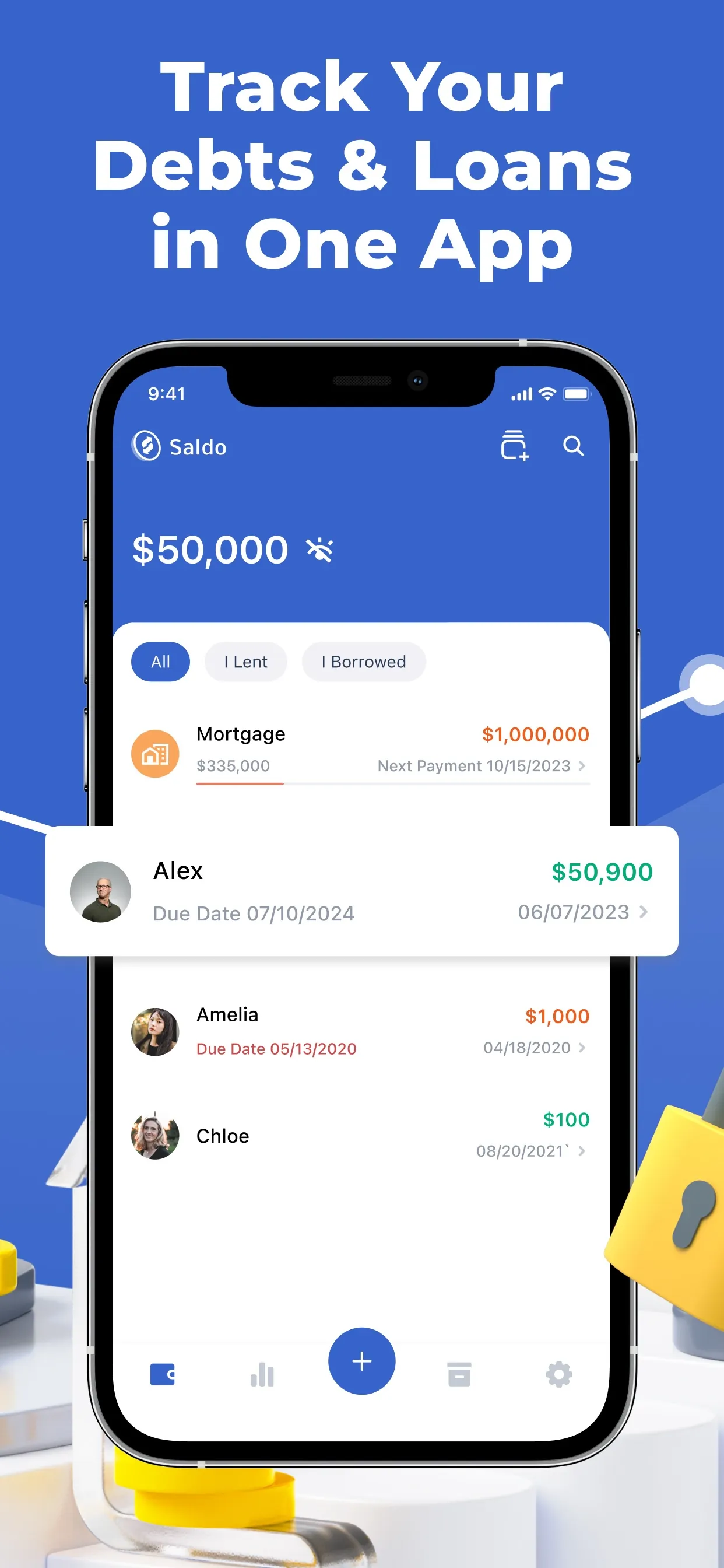 Saldo – Loan & Debt Tracker iphone screenshot 2