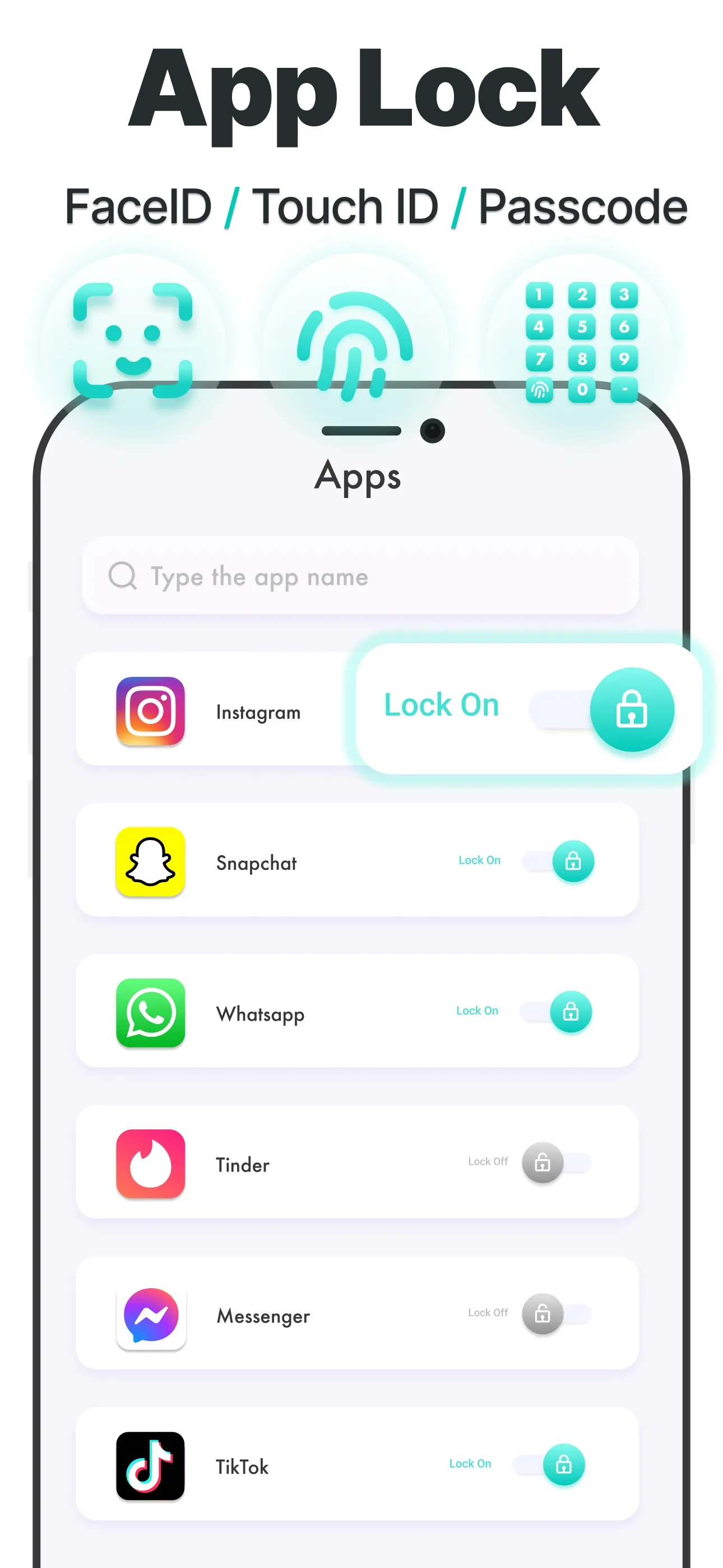 App Lock, Hide Passwords Apps iphone screenshot 1