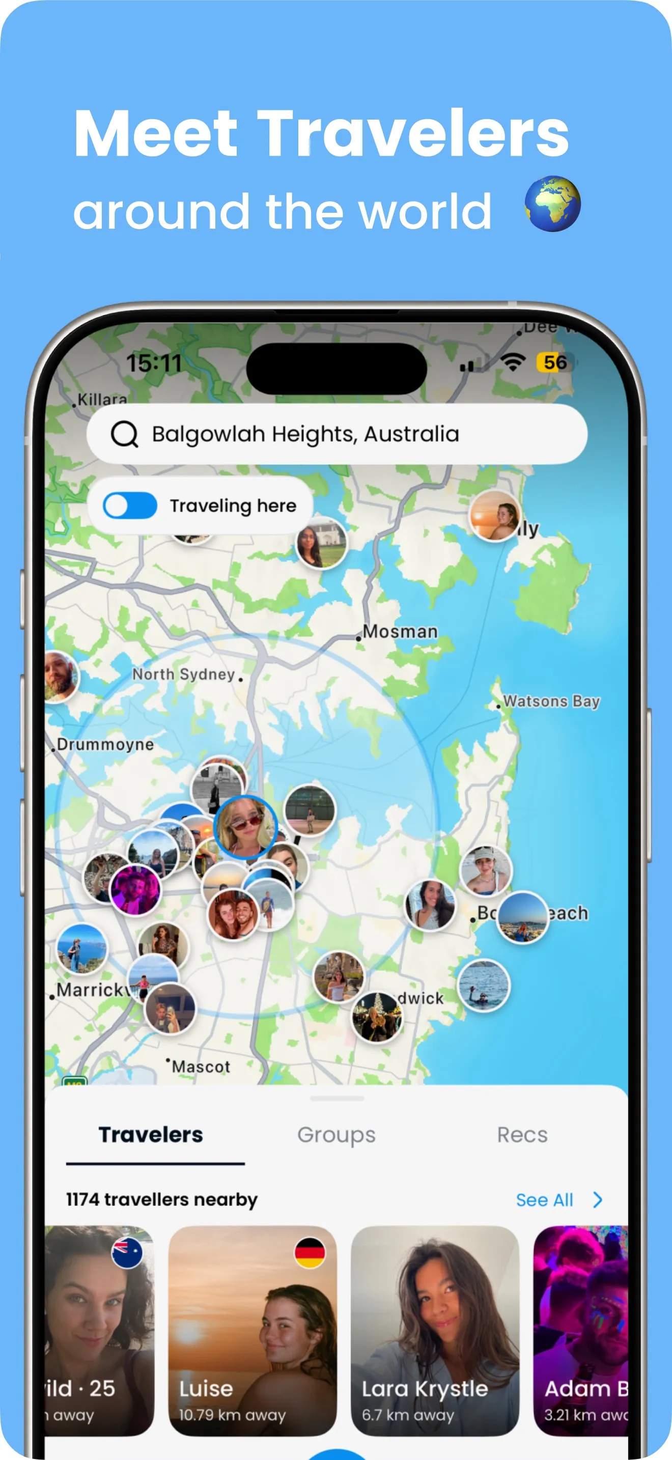 Going Solo: Travel Friends iphone screenshot 1