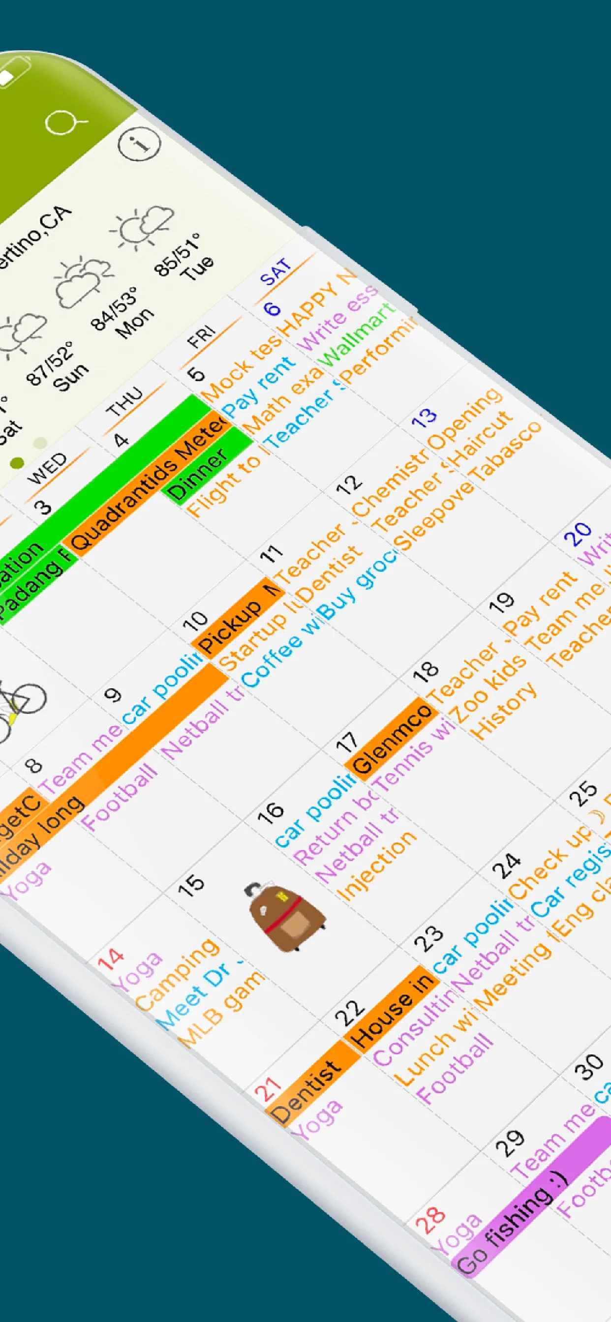 Awesome Calendar iphone screenshot 2