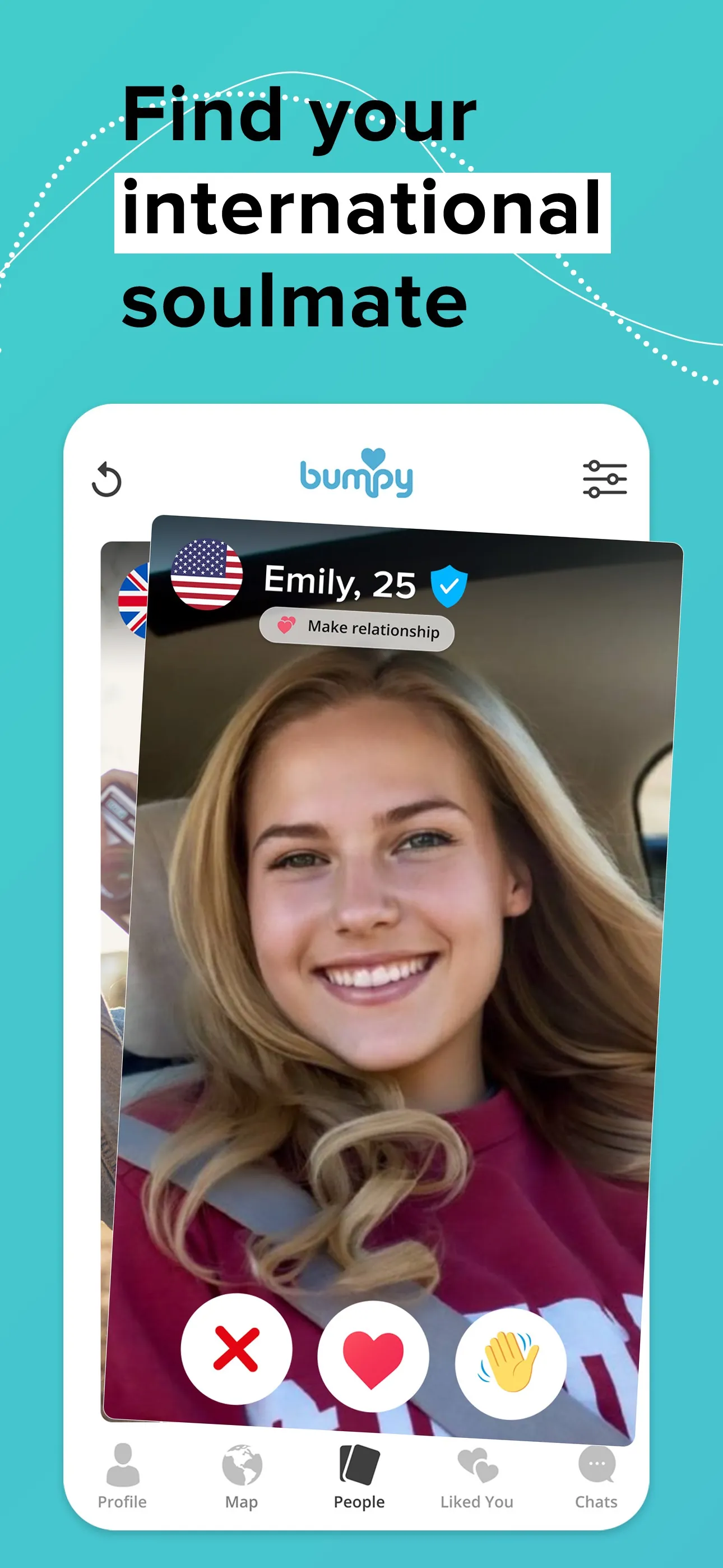 Bumpy – International Dating iphone screenshot 1