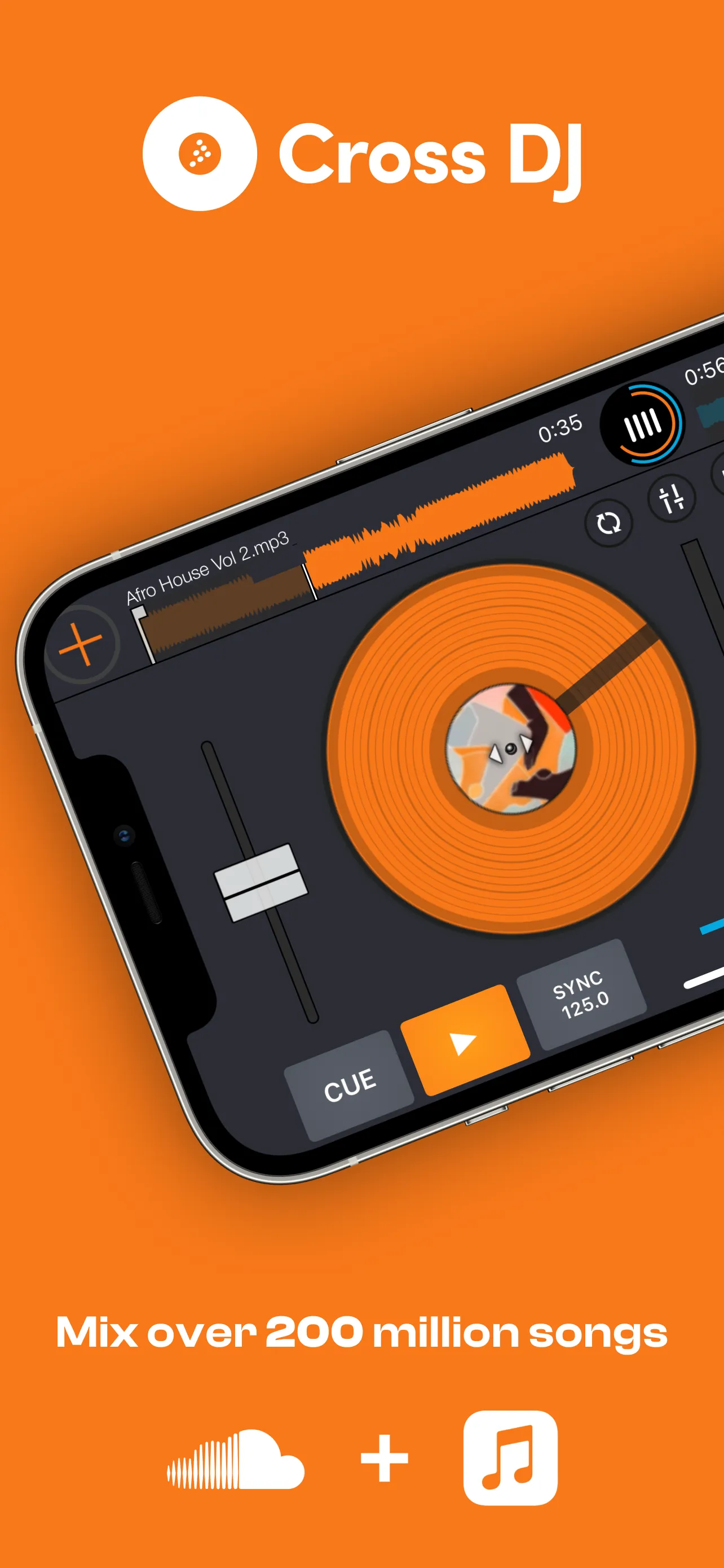Cross DJ - Music Mixer App iphone screenshot 2