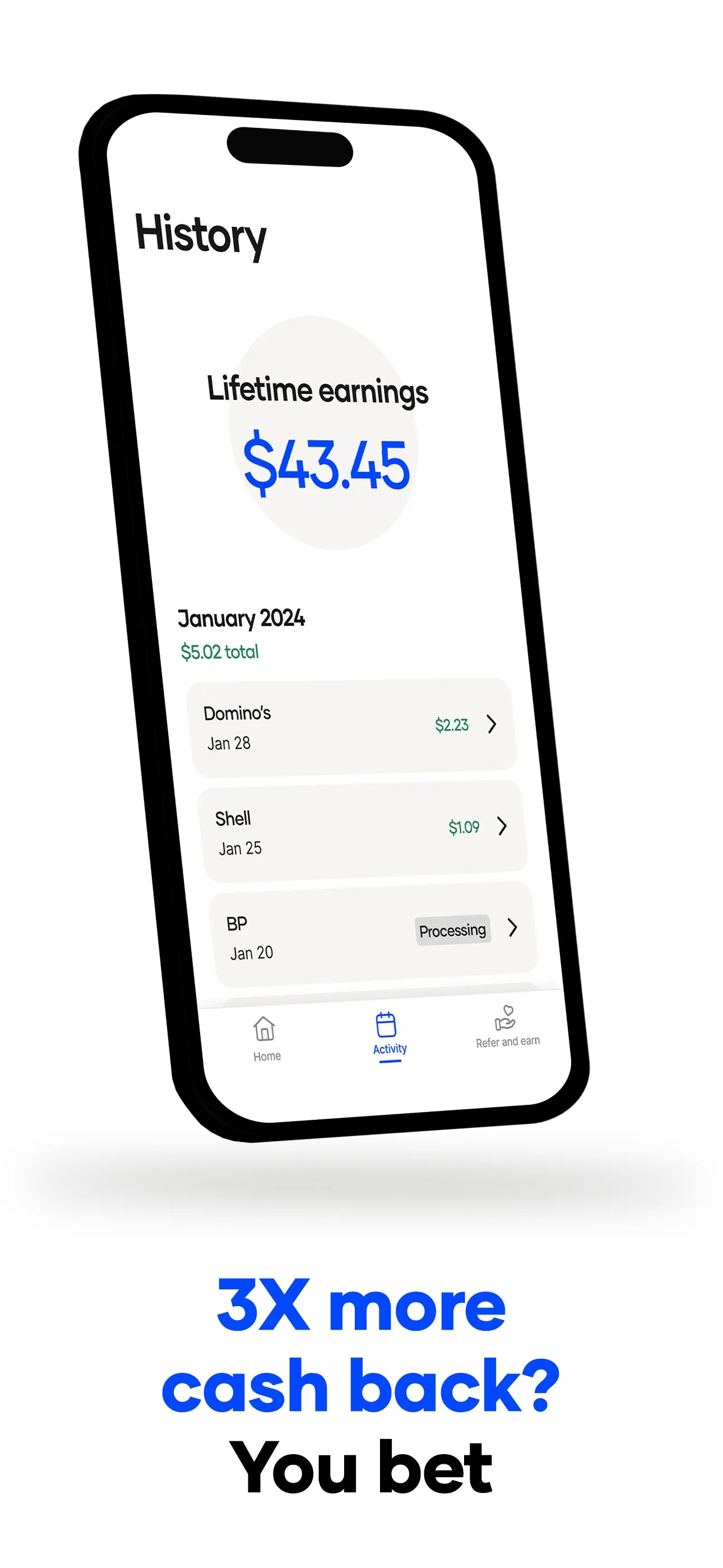 Upside: Earn Cash Back on Fuel iphone screenshot 4
