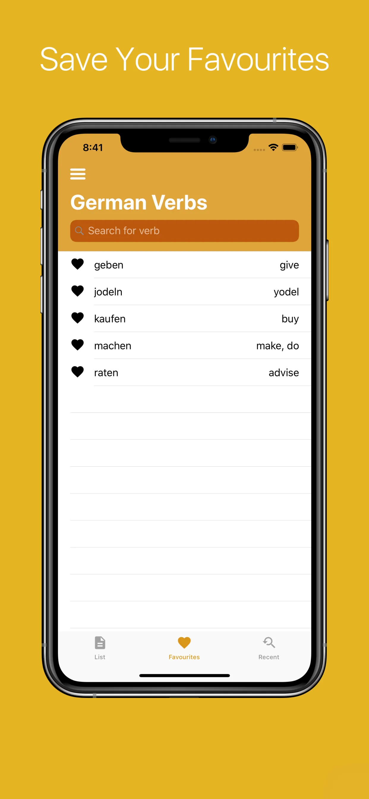 German Verb Conjugator Pro iphone screenshot 6
