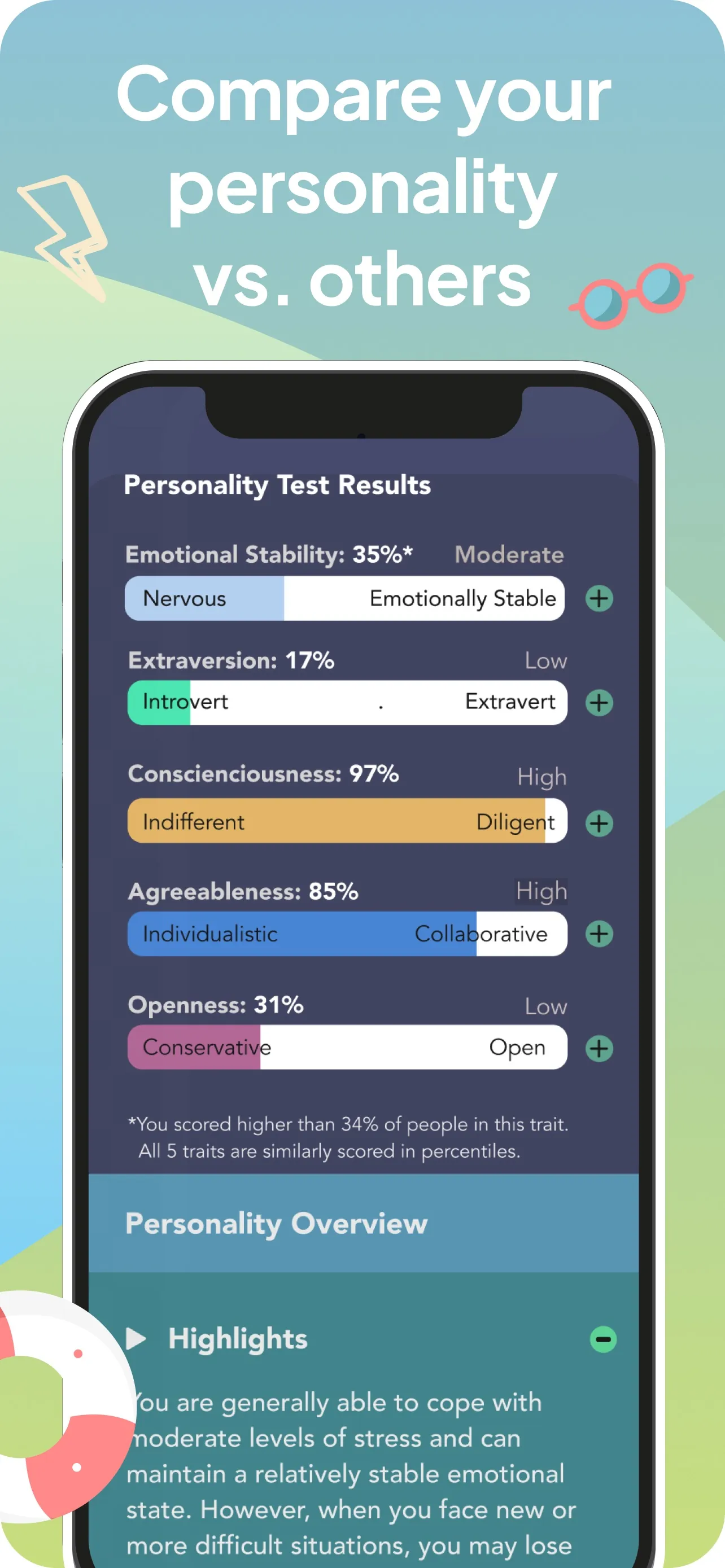 Trauma Test, Personality Tests iphone screenshot 2